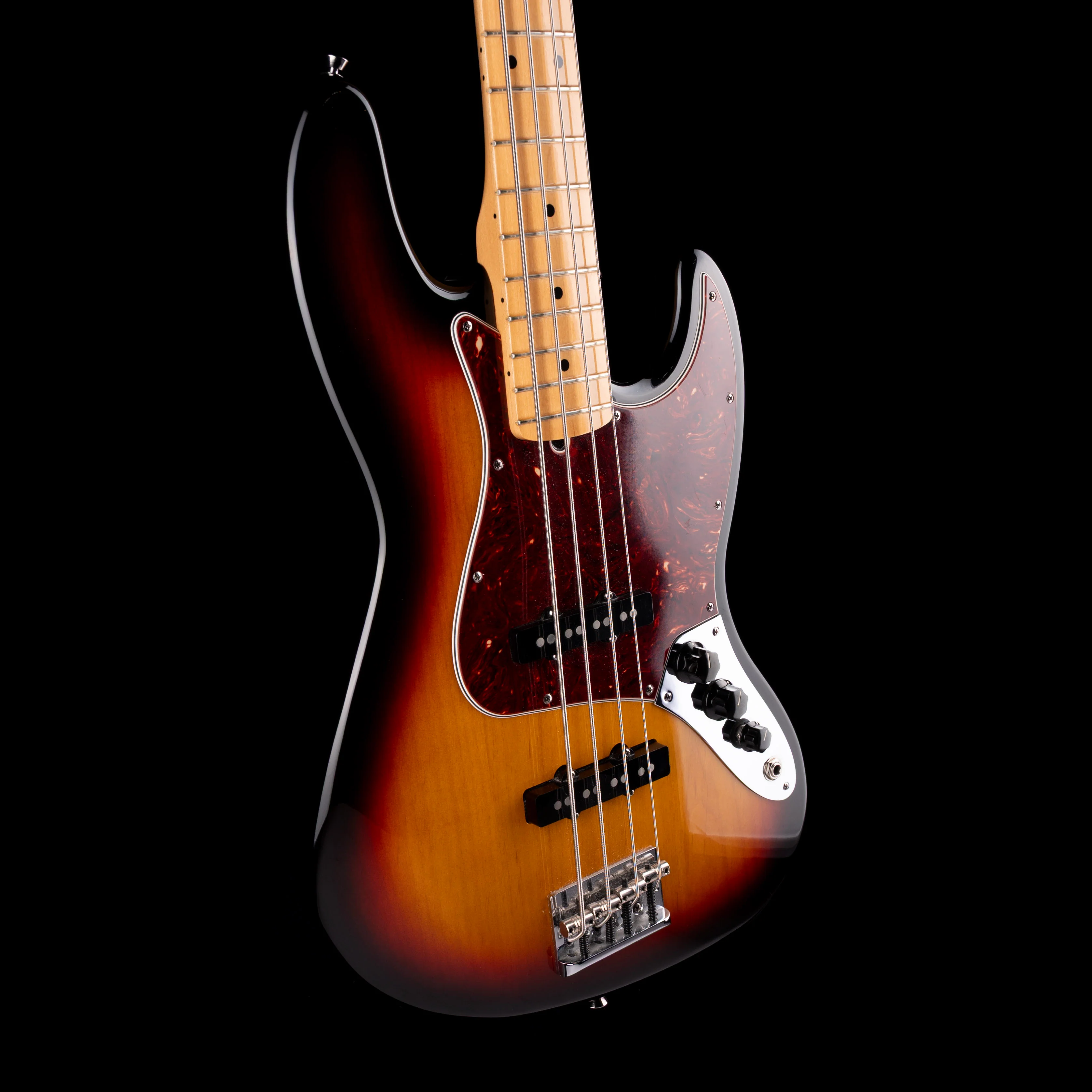 Used 2008 Fender American Standard Jazz Bass 3-Tone Sunburst With OHSC - Image 6