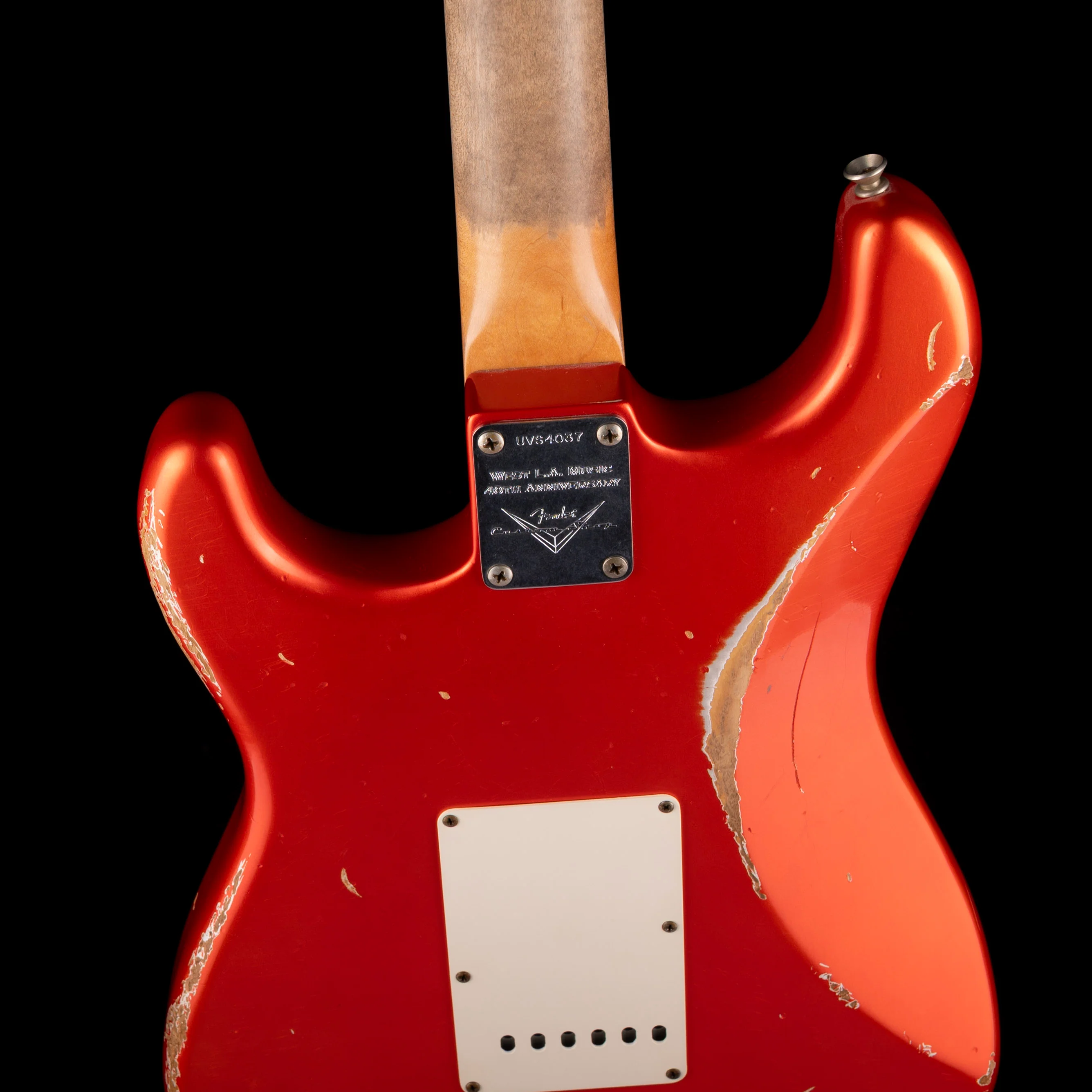 Used 2008 Fender Custom Shop Limited Edition Ultimate Vintage Stratocaster Heavy Relic Candy Tangerine with OHSC - Image 11