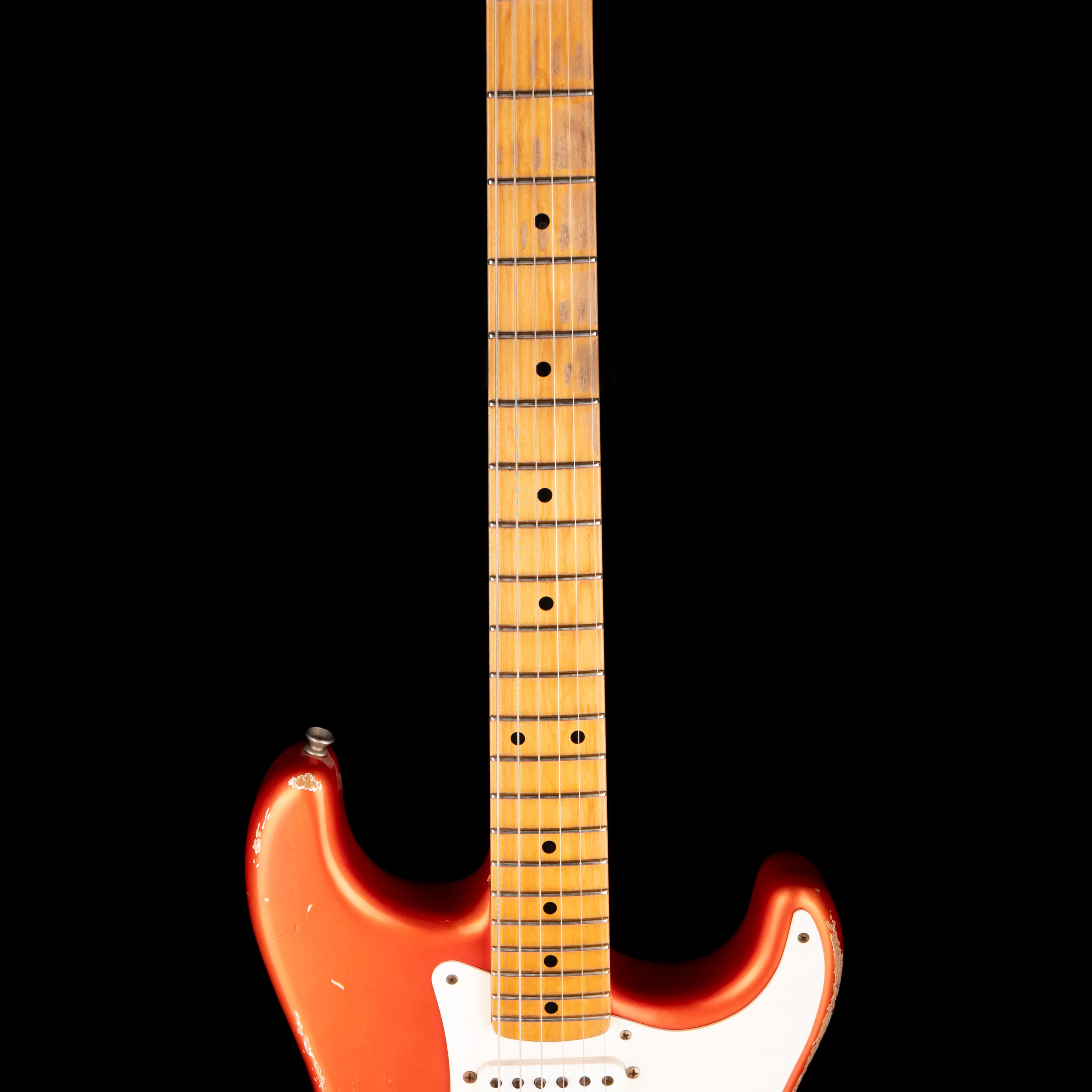 Used 2008 Fender Custom Shop Limited Edition Ultimate Vintage Stratocaster Heavy Relic Candy Tangerine with OHSC - Image 8