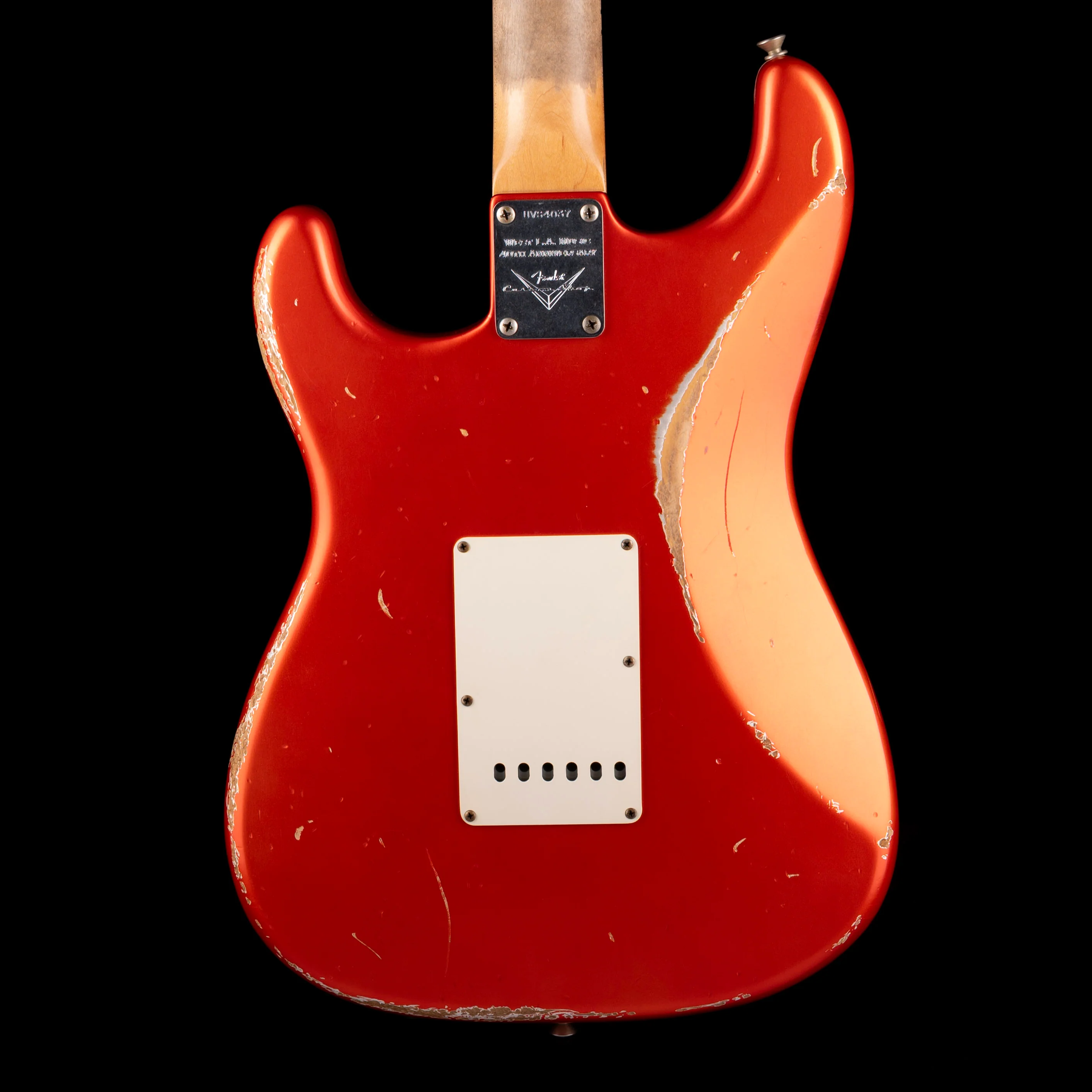 Used 2008 Fender Custom Shop Limited Edition Ultimate Vintage Stratocaster Heavy Relic Candy Tangerine with OHSC - Image 9
