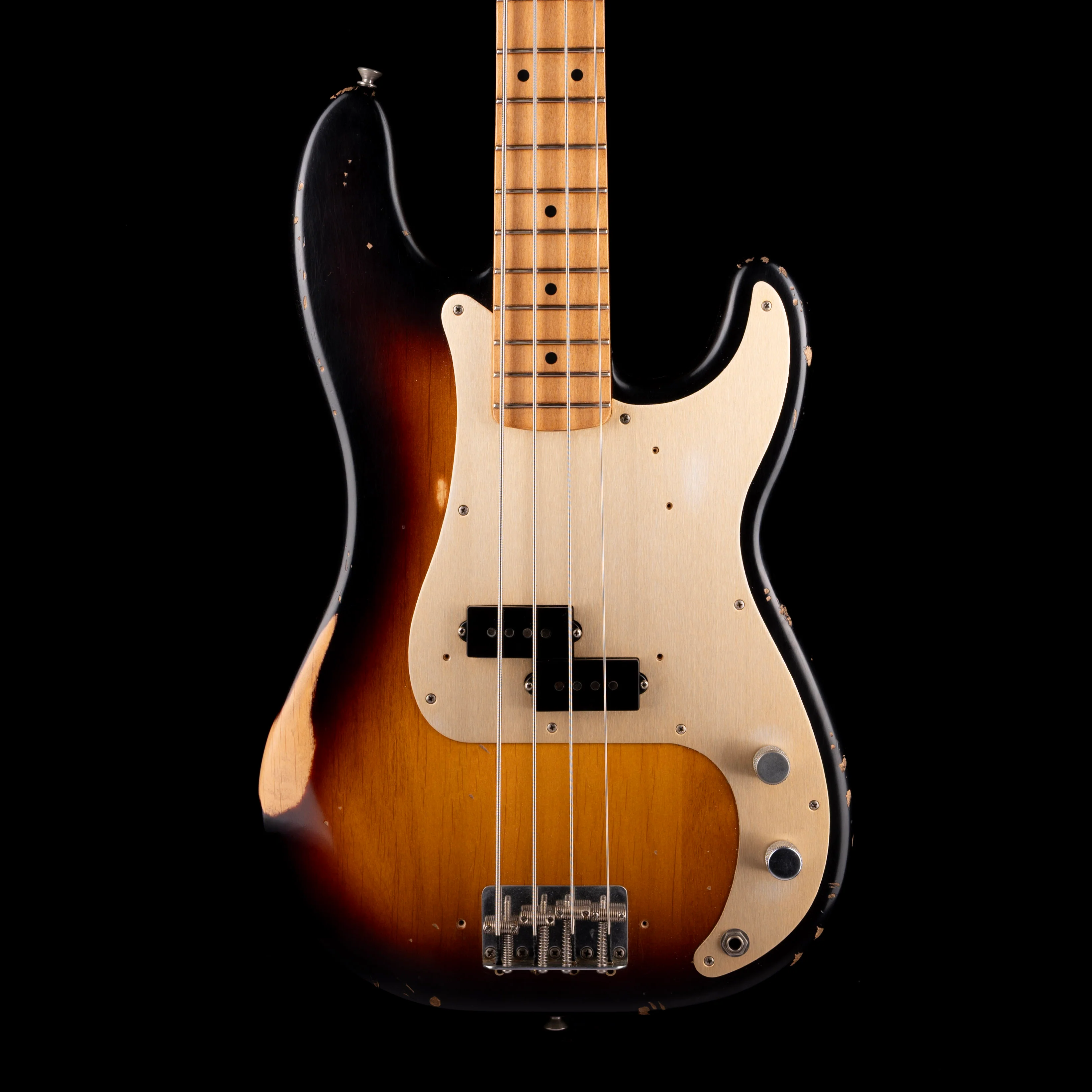 Used 2009 Fender Road Worn 50's Precision Bass 2-Tone Sunburst