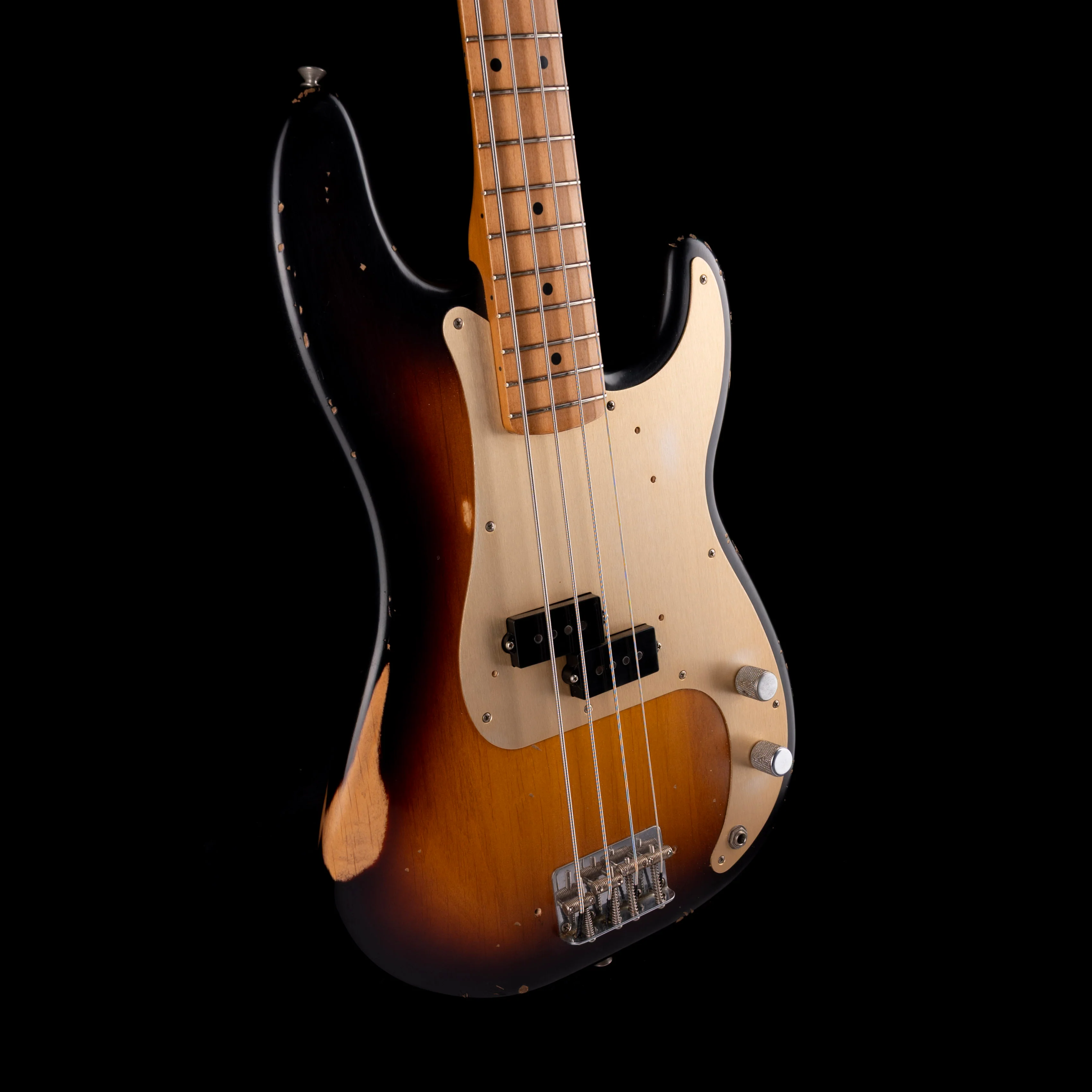 Used 2009 Fender Road Worn 50's Precision Bass 2-Tone Sunburst - Image 6