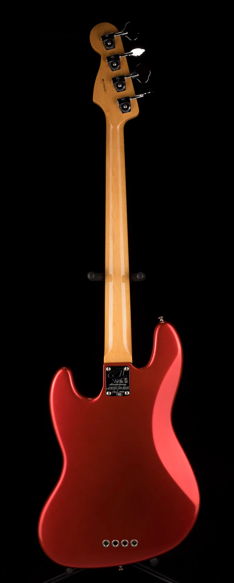 Used 2010 Fender 50th Anniversary Jazz Bass Candy Apple Red with OHSC - Image 14