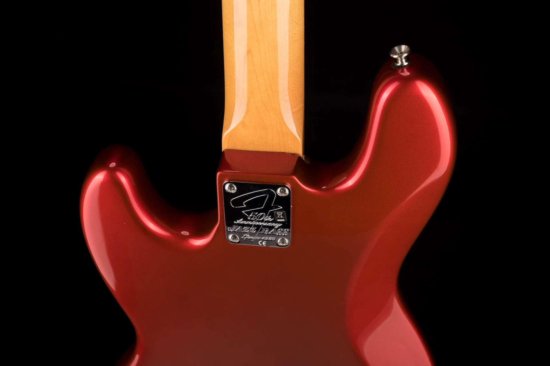 Used 2010 Fender 50th Anniversary Jazz Bass Candy Apple Red with OHSC - Image 15