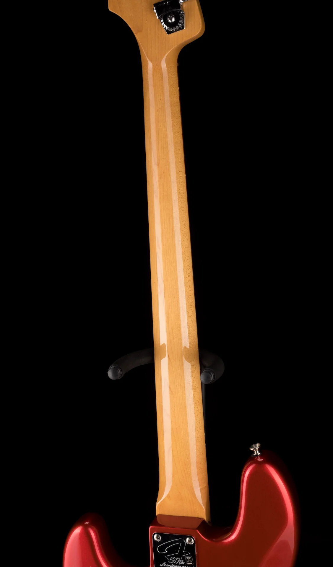 Used 2010 Fender 50th Anniversary Jazz Bass Candy Apple Red with OHSC - Image 16