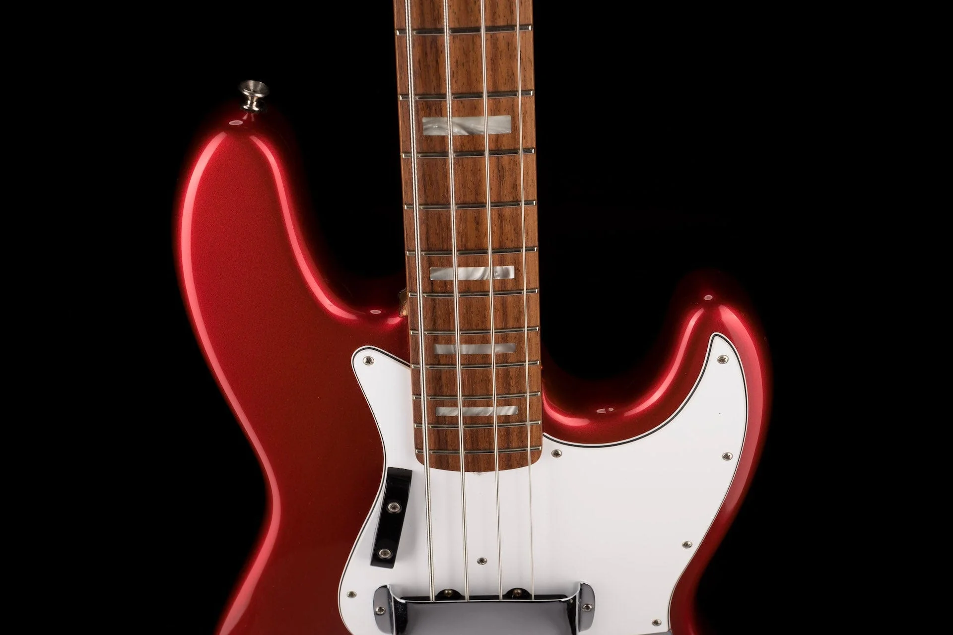 Used 2010 Fender 50th Anniversary Jazz Bass Candy Apple Red with OHSC - Image 3