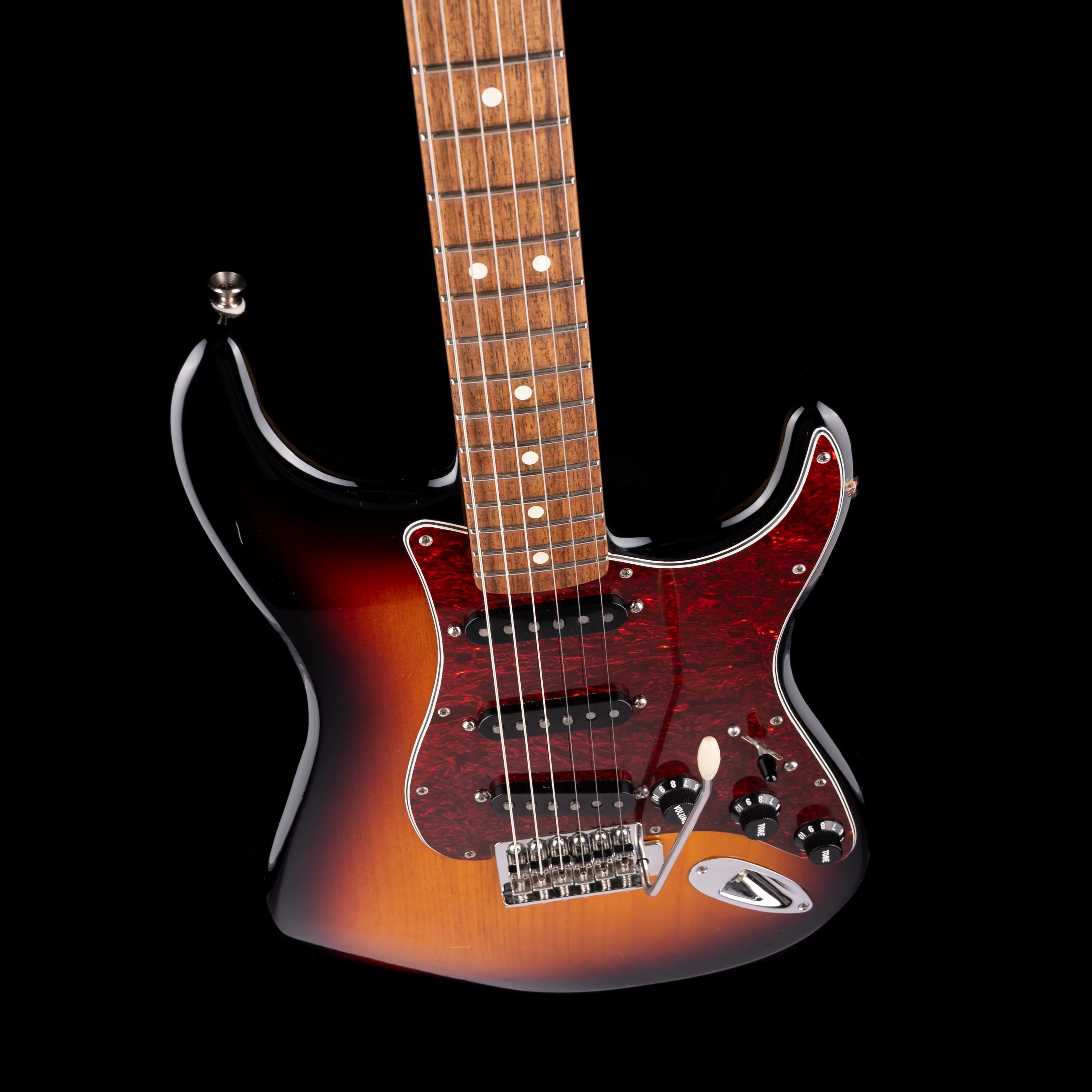 Used 2011 Fender Standard Stratocaster 3-Tone Sunburst with Case - Image 3