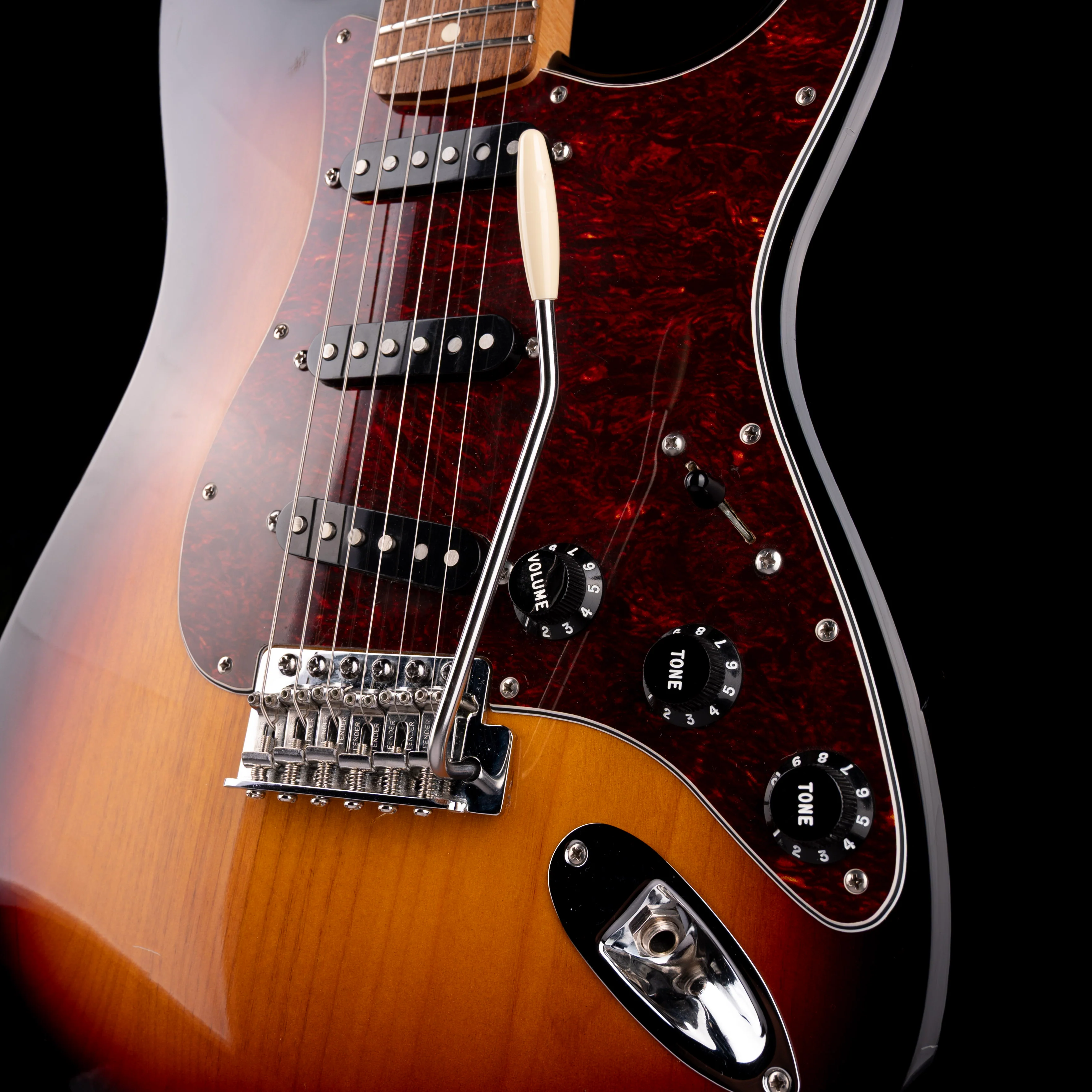 Used 2011 Fender Standard Stratocaster 3-Tone Sunburst with Case - Image 6