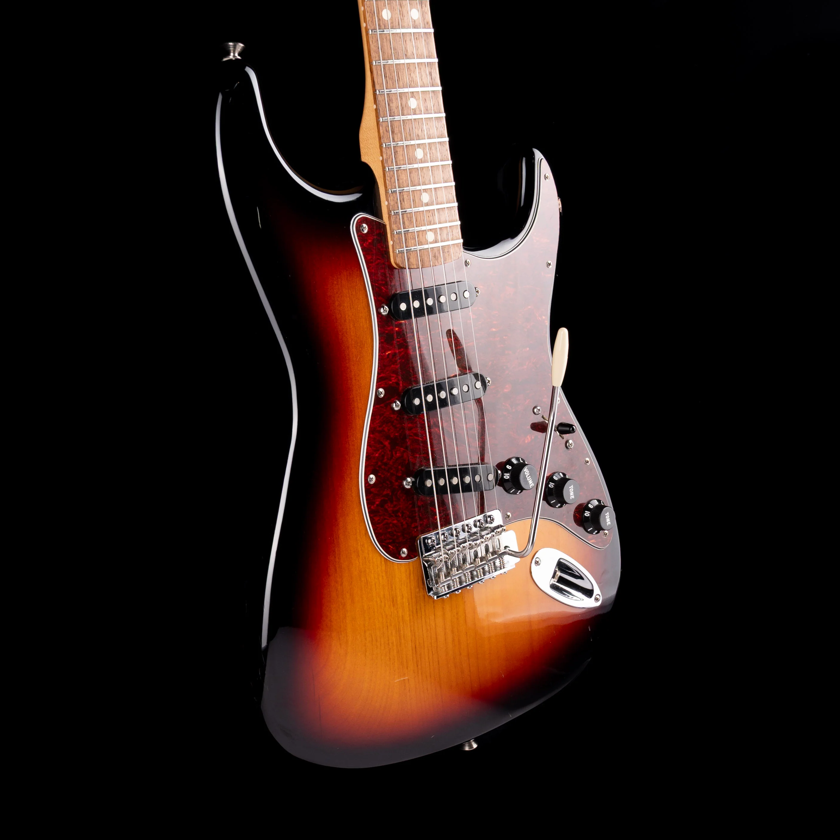 Used 2011 Fender Standard Stratocaster 3-Tone Sunburst with Case - Image 7