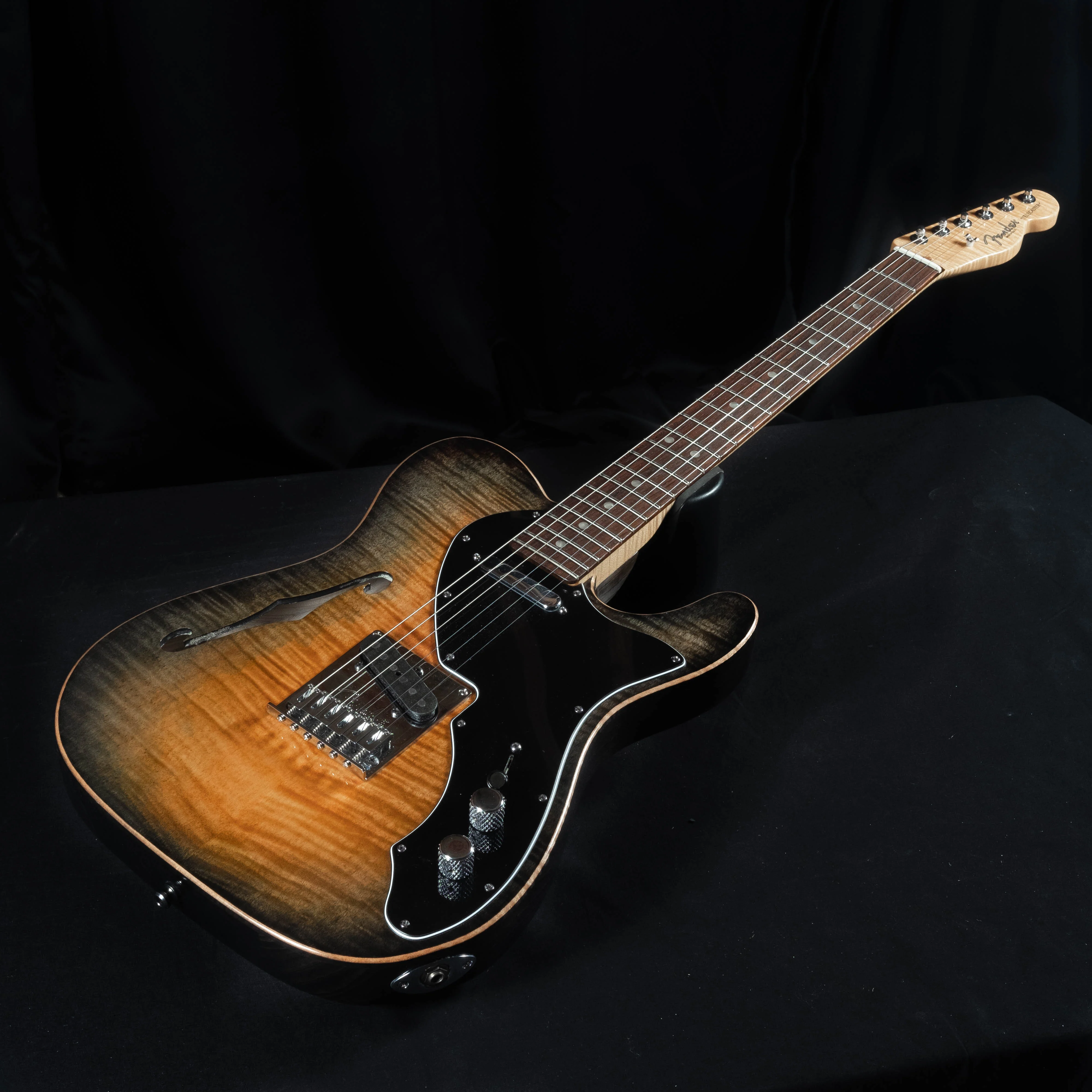 Used '12 Fender American Design Experience Select Telecaster Thinline Greenburst OHSC - Image 3