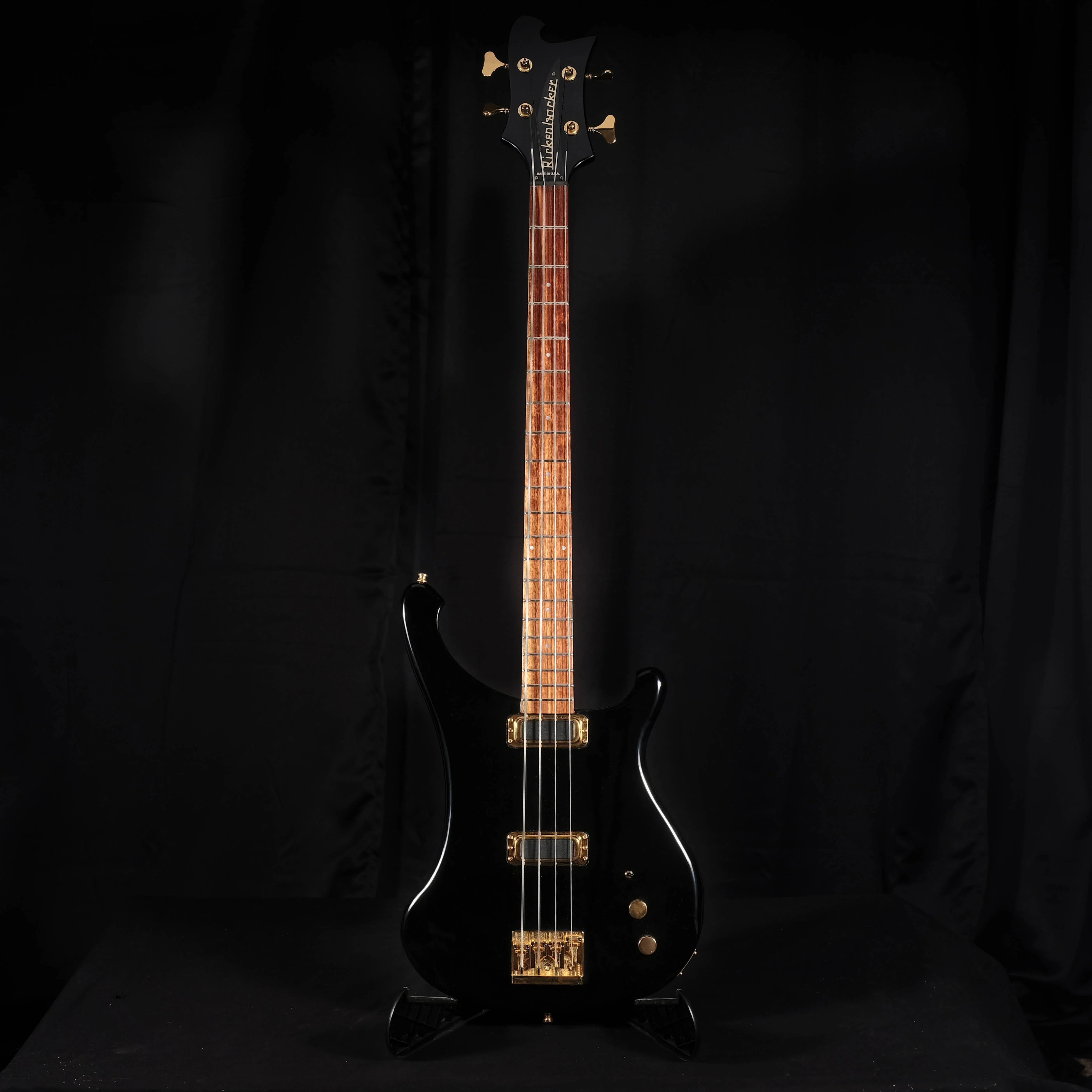 Pre Owned 2012 Rickenbacker 4004 Cheyenne Bass Guitar - JetGlo With OHSC - Image 2