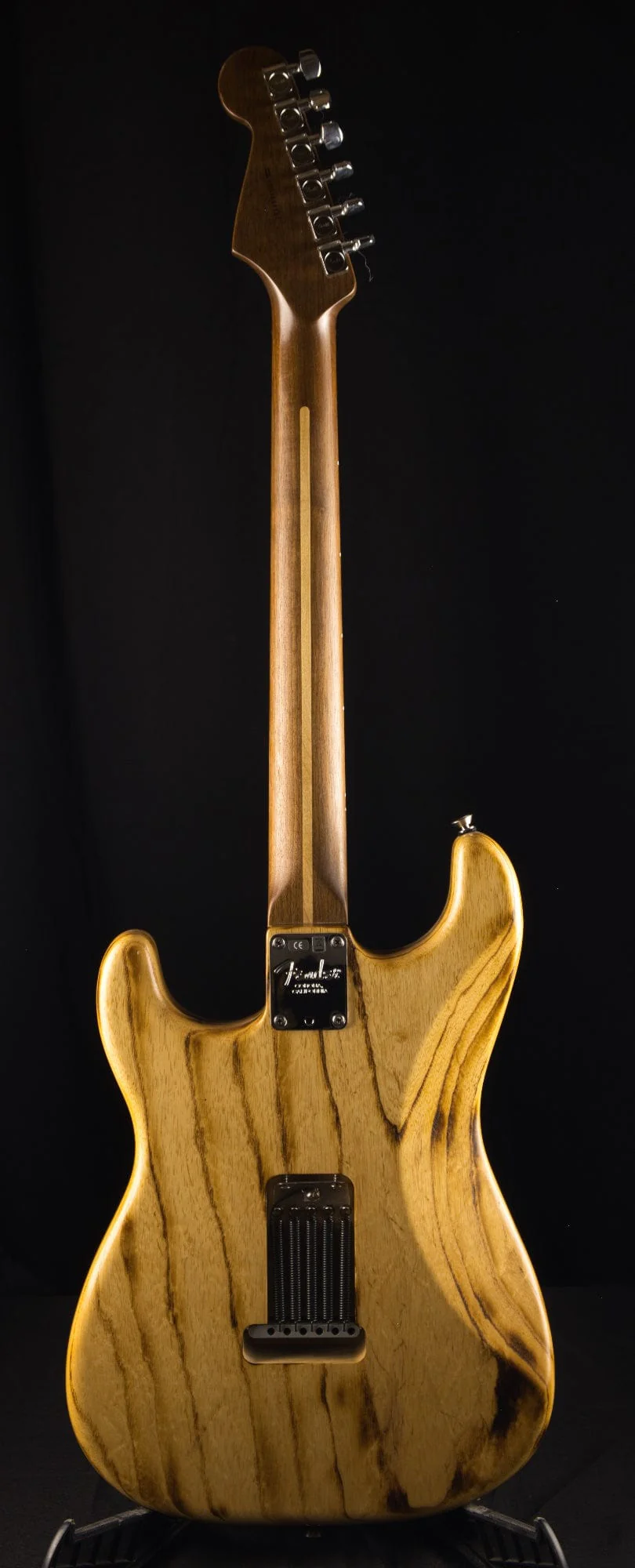 Pre-Owned Fender 2013 Limited Edition Burnt Ash Stratocaster Natural CofA & OHSC - Image 6