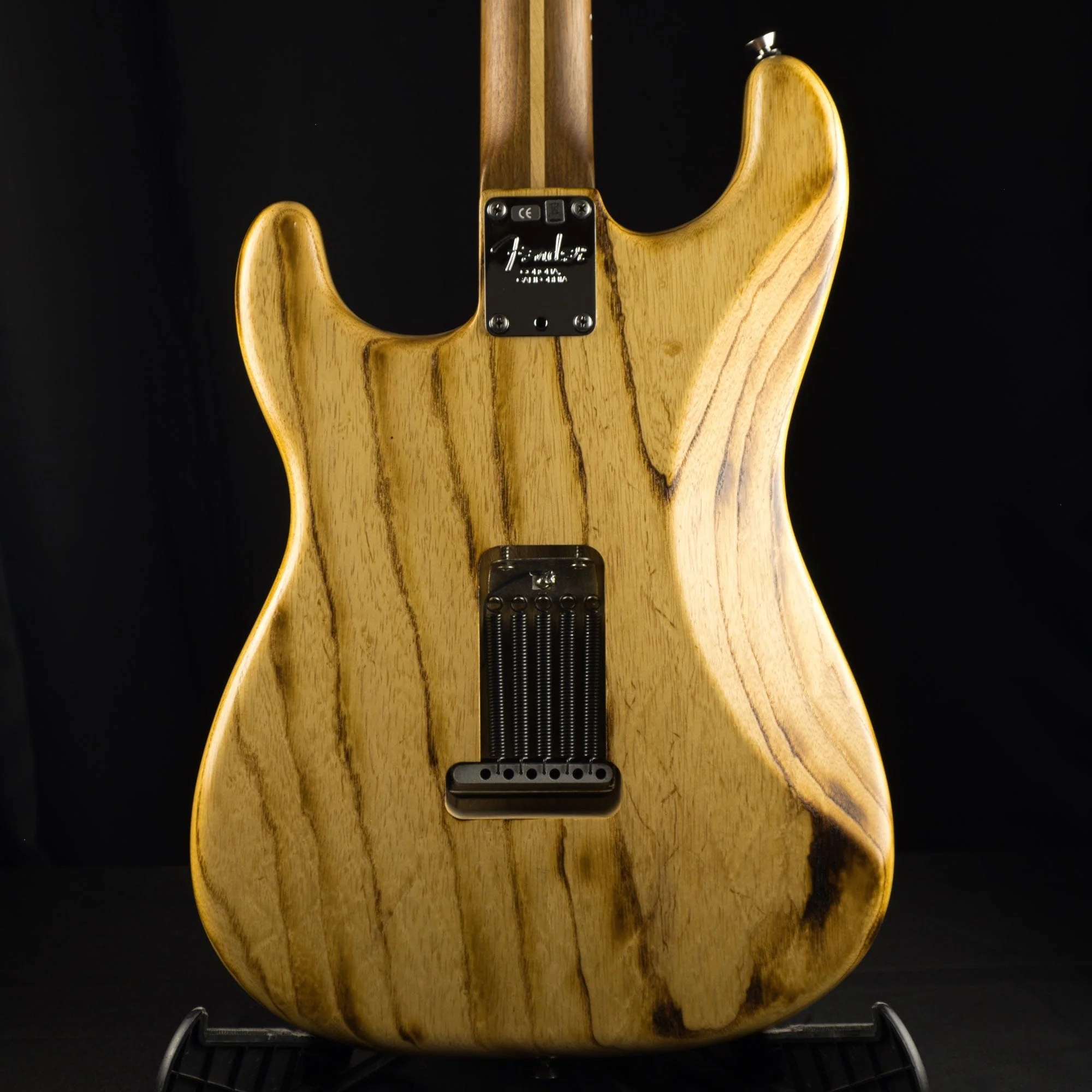 Pre-Owned Fender 2013 Limited Edition Burnt Ash Stratocaster Natural CofA & OHSC - Image 7