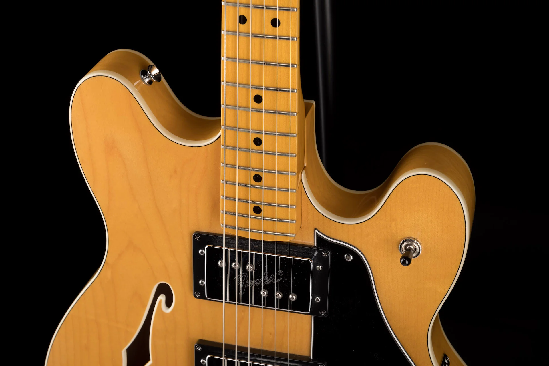 Used 2013 Limited Edition Fender Modern Player Starcaster Natural With Gig Bag - Image 3