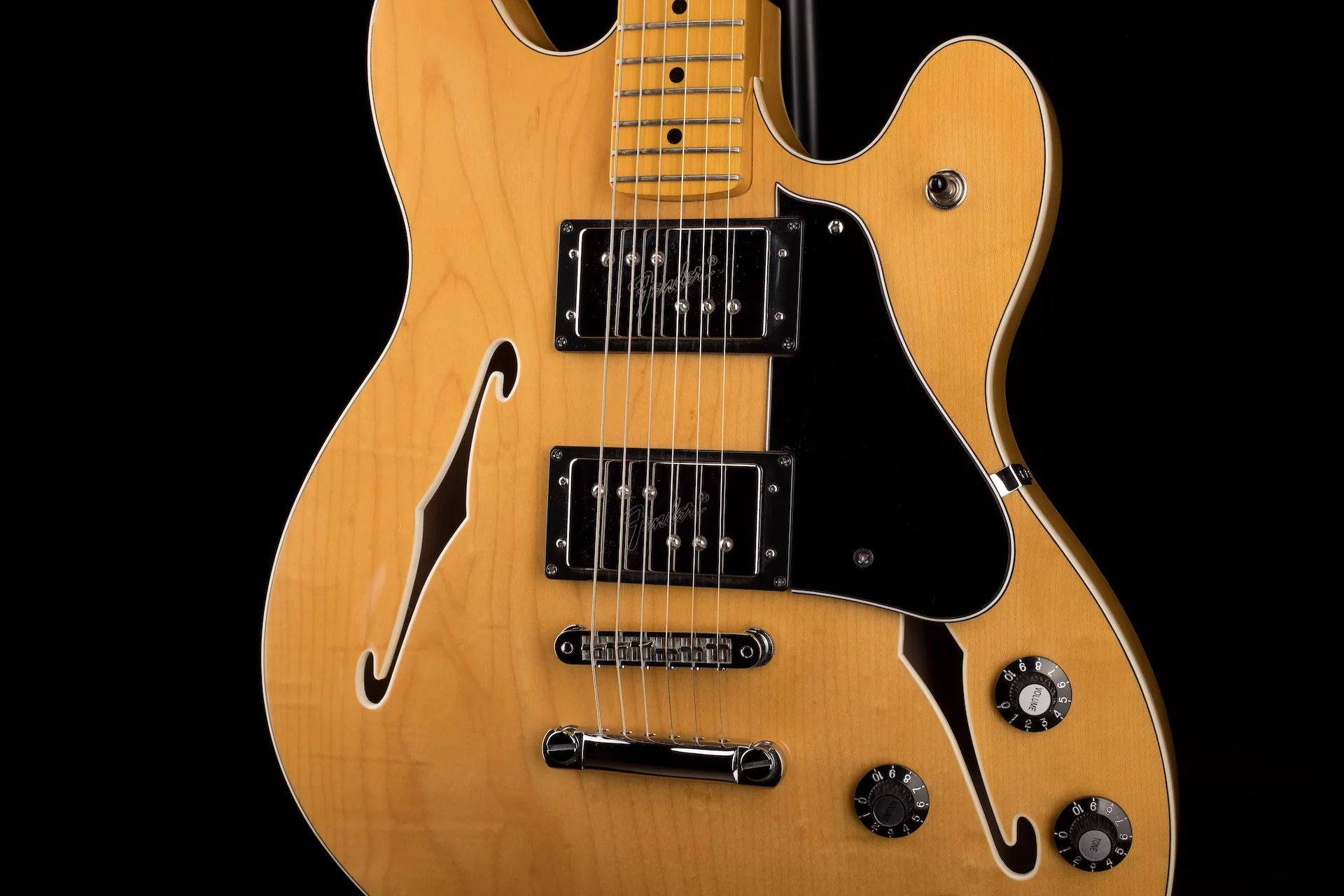 Used 2013 Limited Edition Fender Modern Player Starcaster Natural With Gig Bag - Image 5