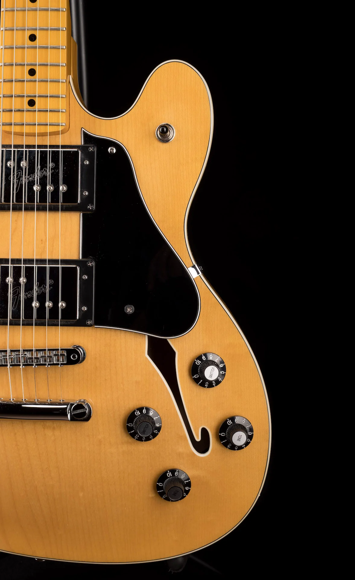 Used 2013 Limited Edition Fender Modern Player Starcaster Natural With Gig Bag - Image 6