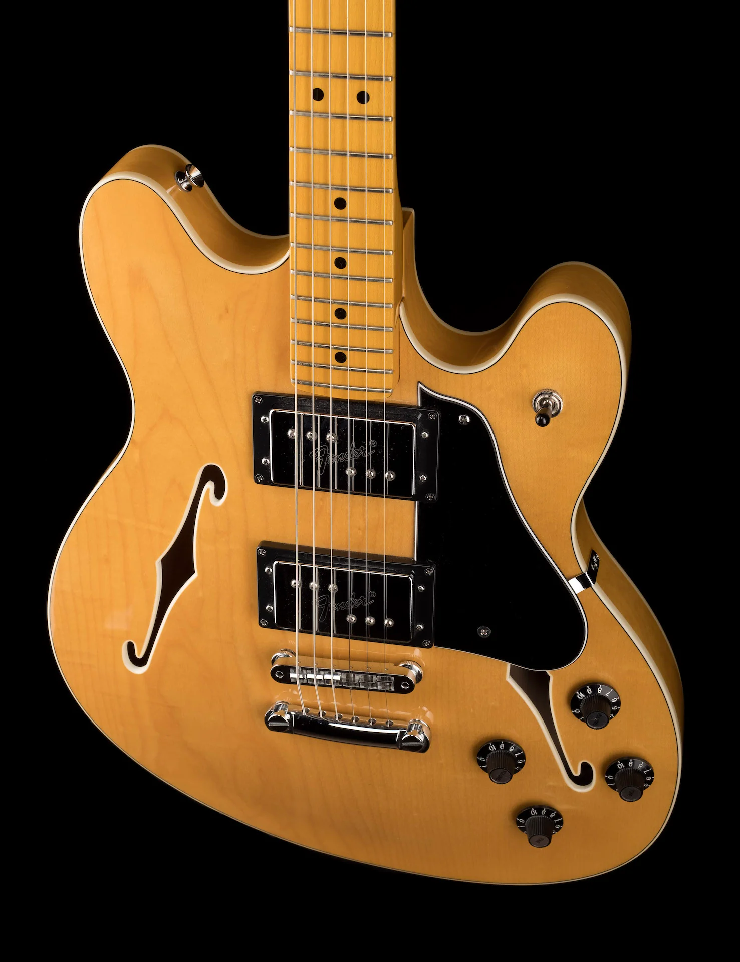Used 2013 Limited Edition Fender Modern Player Starcaster Natural With Gig Bag - Image 8