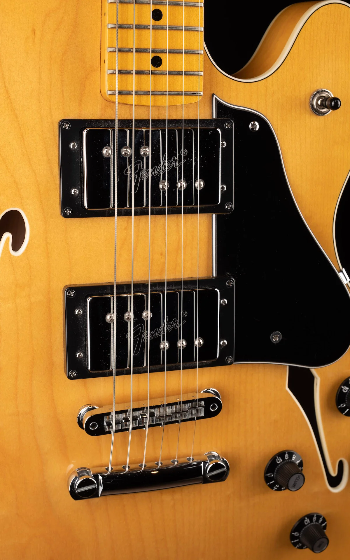 Used 2013 Limited Edition Fender Modern Player Starcaster Natural With Gig Bag - Image 9