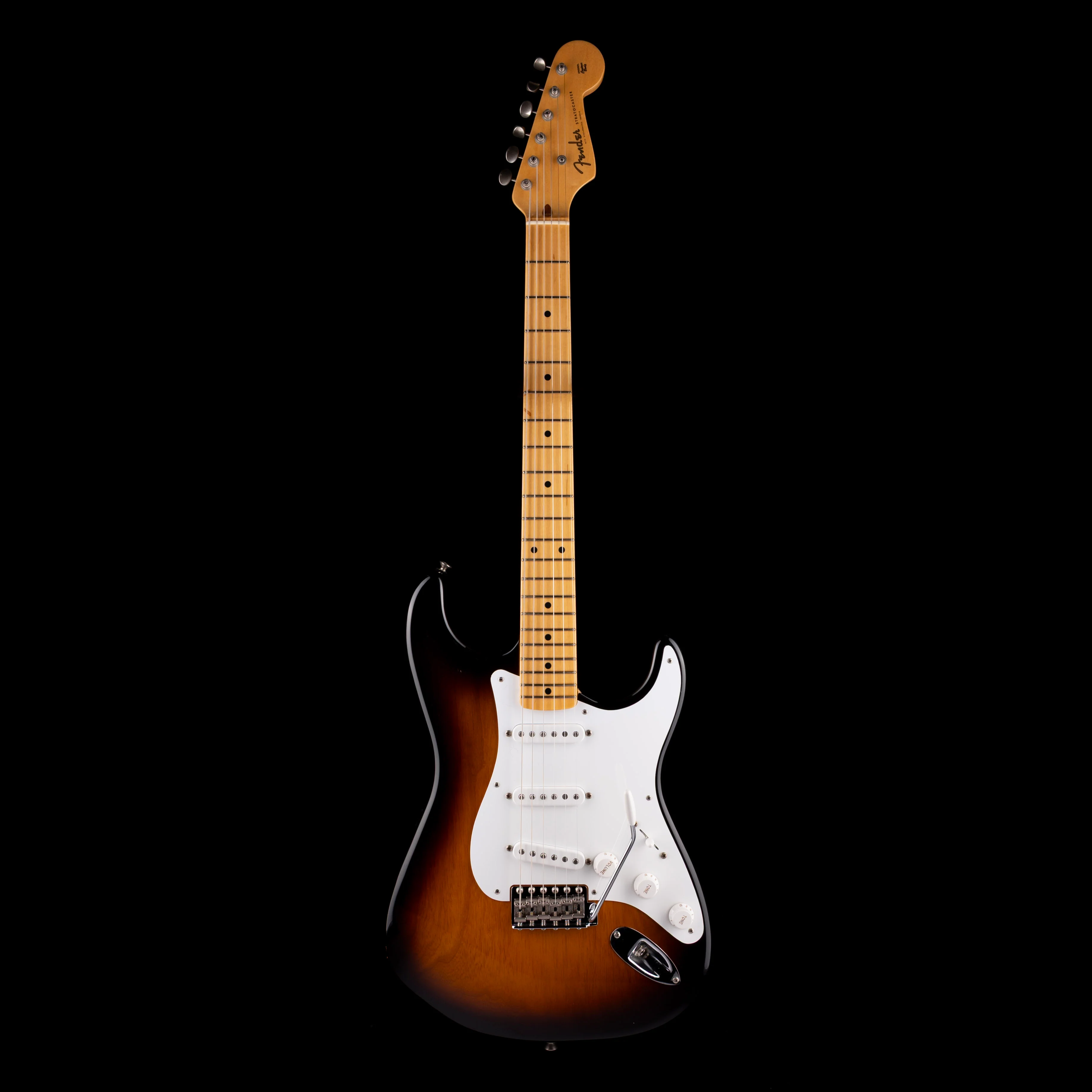 Used 2014 Fender 60th Anniversary American Vintage 1954 Stratocaster 2-Tone Sunburst with OHSC - Image 2