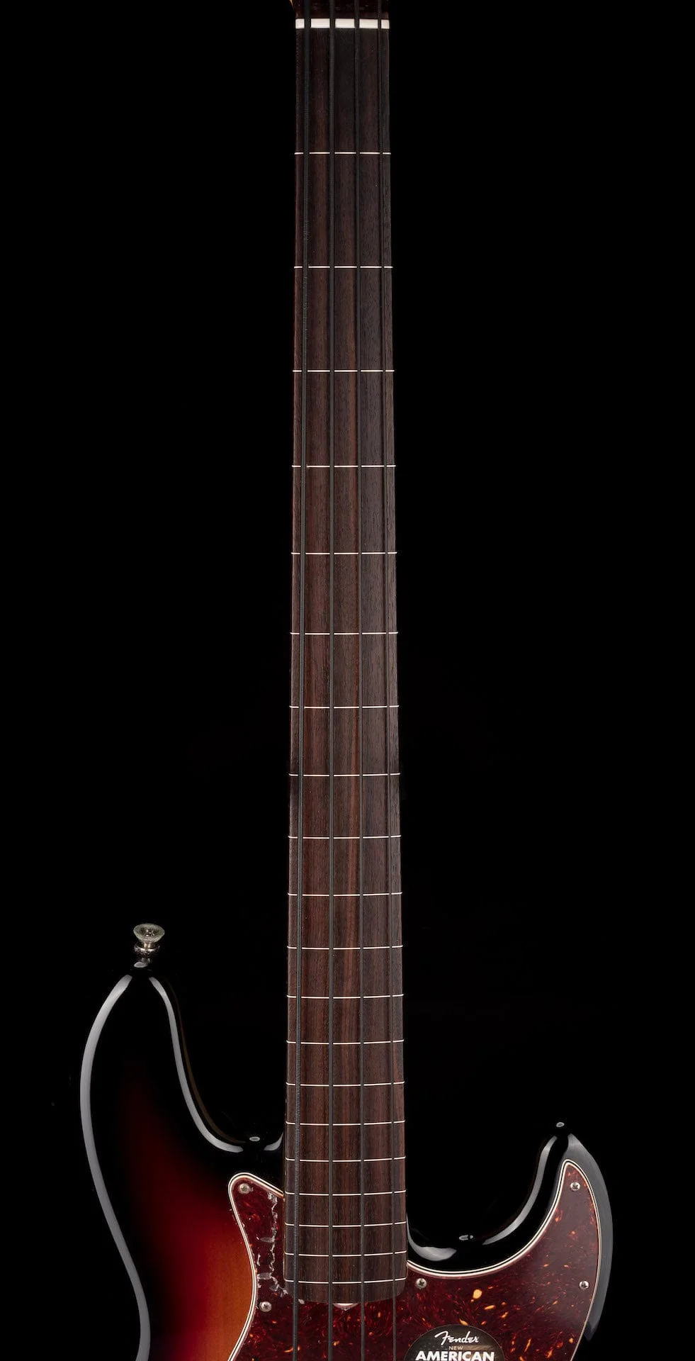 Used 2015 American Standard Jazz Bass Fretless 3-Tone Sunburst with OHSC - Image 10