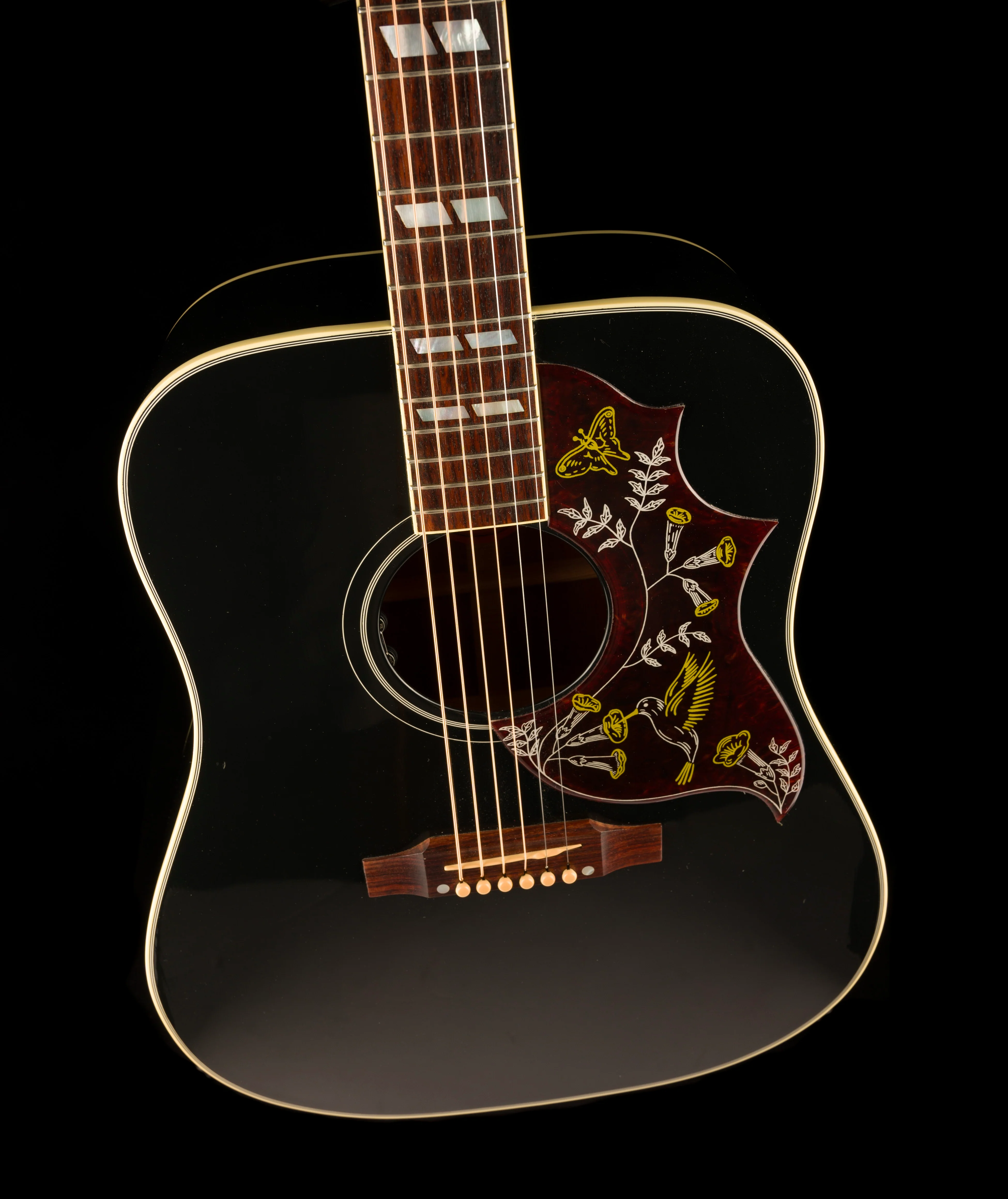 Used 2015 Gibson Custom Shop Hummingbird Ebony with OHSC - Image 4