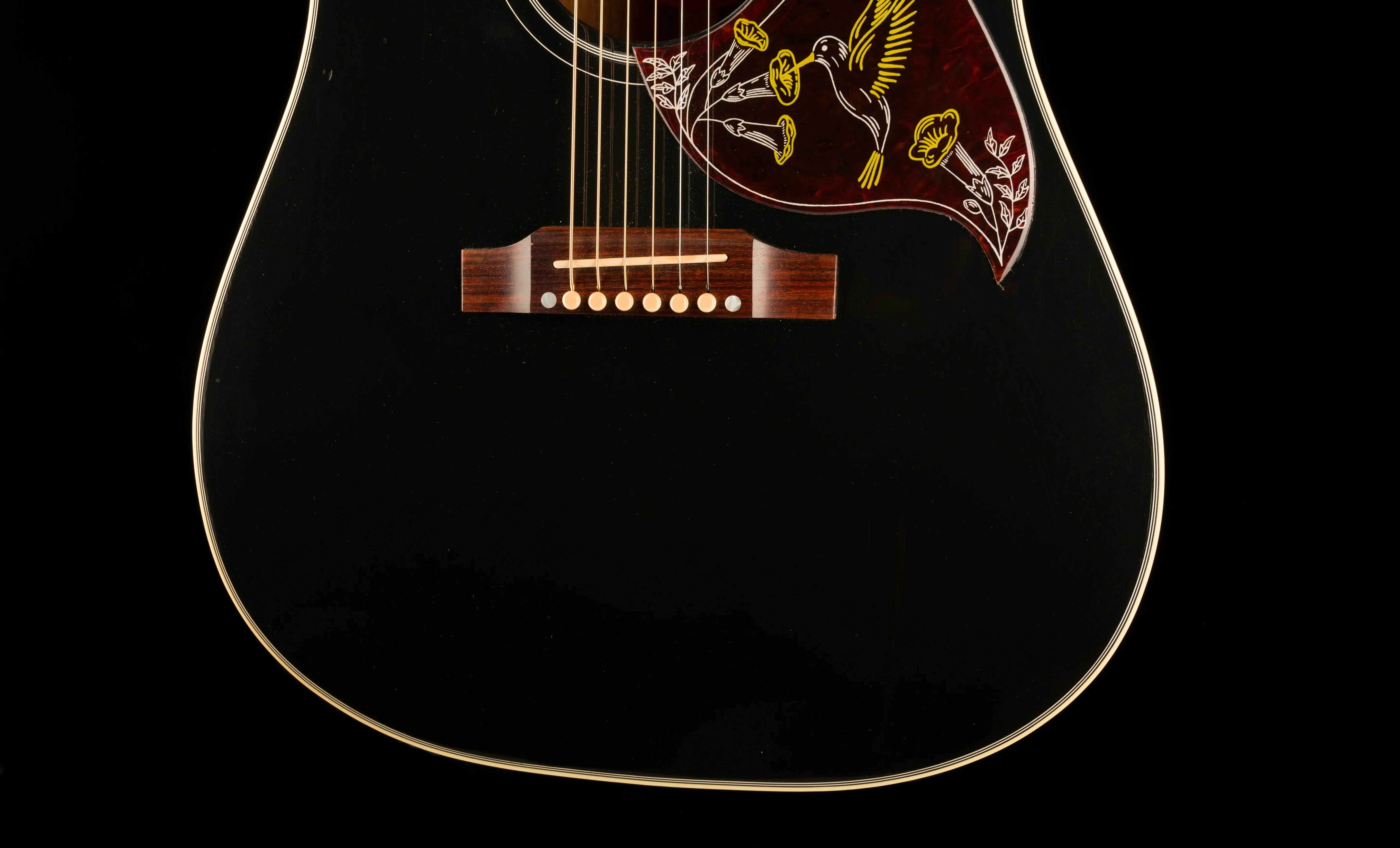 Used 2015 Gibson Custom Shop Hummingbird Ebony with OHSC - Image 6