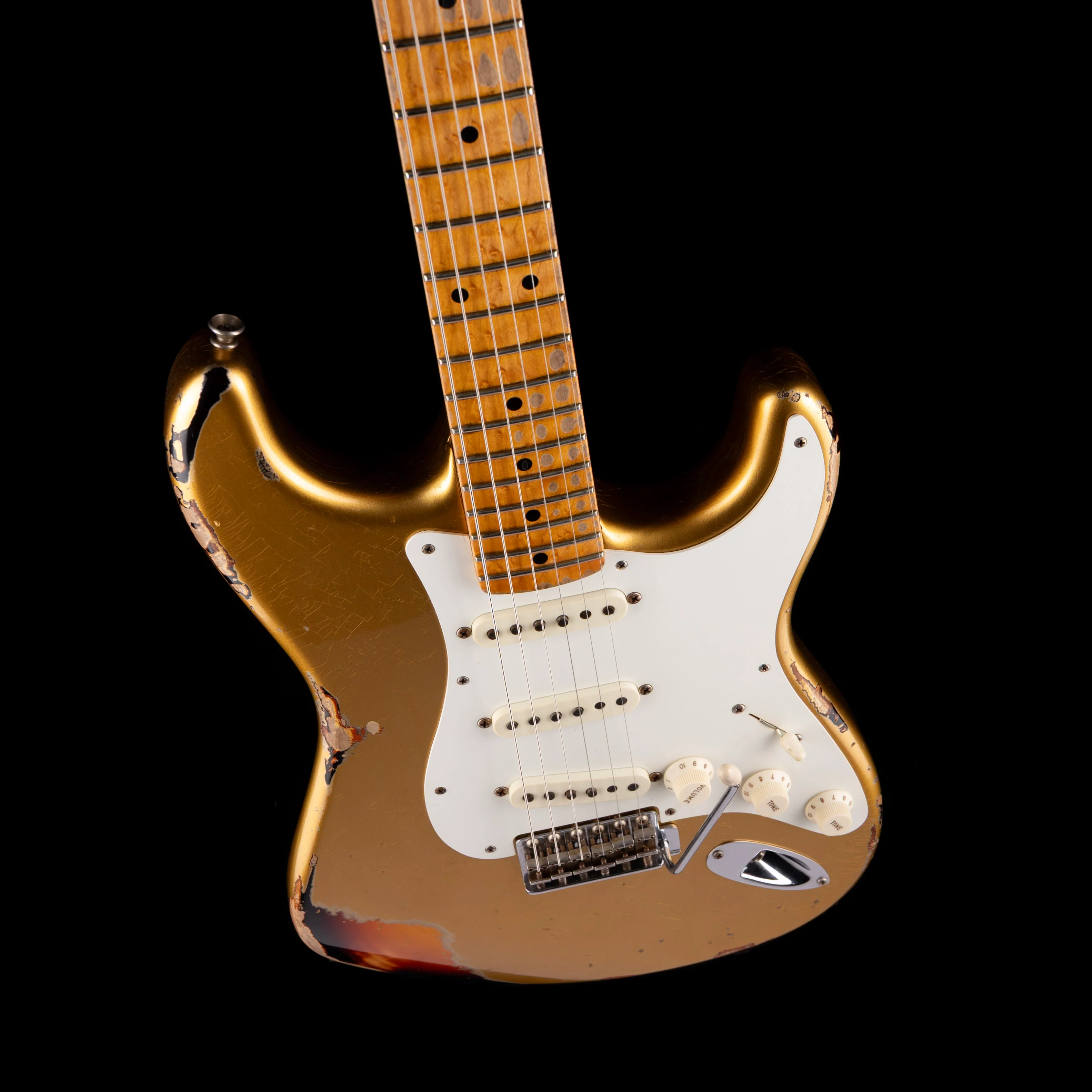 Used 2016 Fender Custom Shop Limited Edition Heavy Relic Mischief Maker Aged Aztec Gold With OHSC - Image 3
