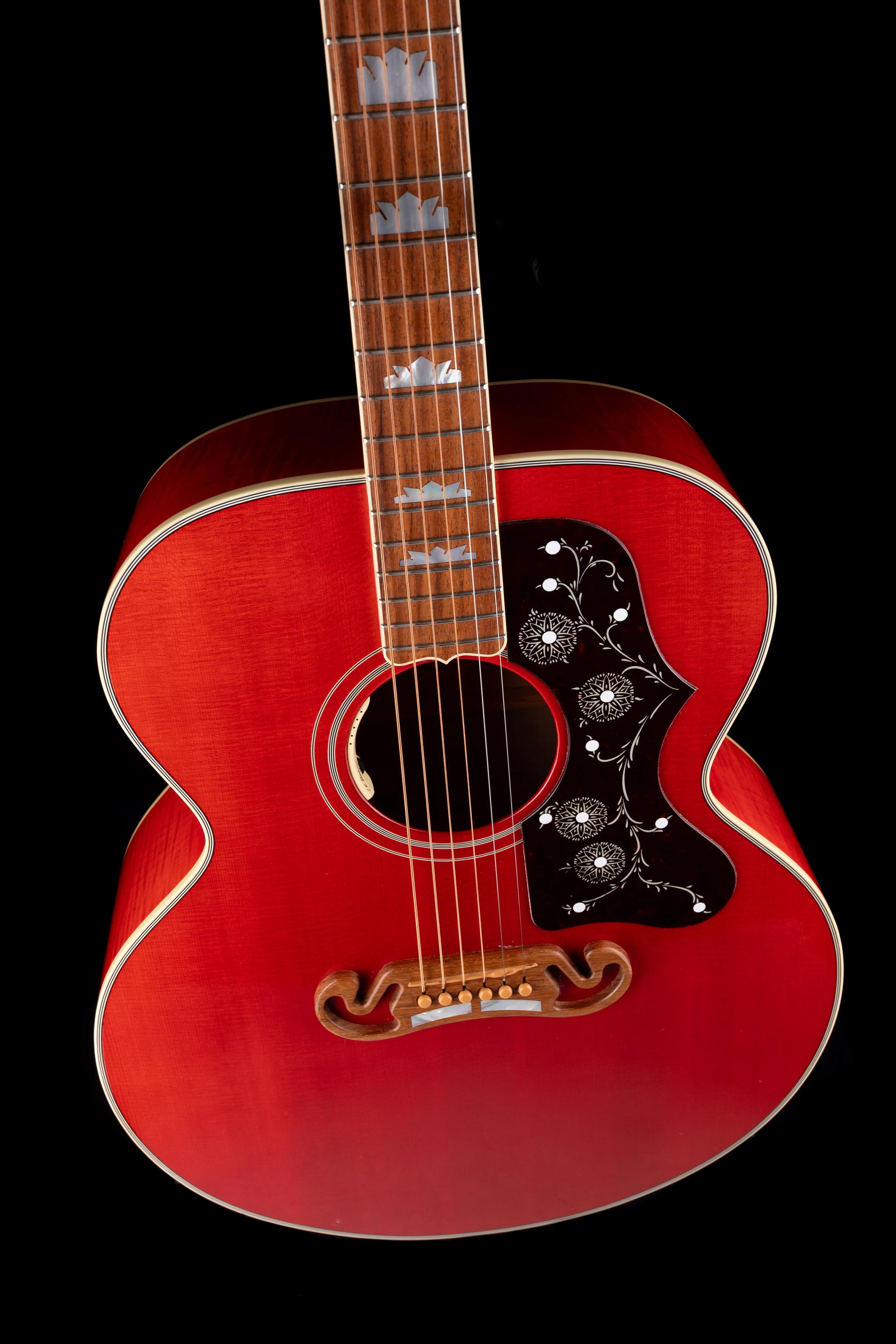 Used 2016 Gibson Custom Shop Limited Edition SJ-200 Trans Cherry 1of50  With case - Image 3