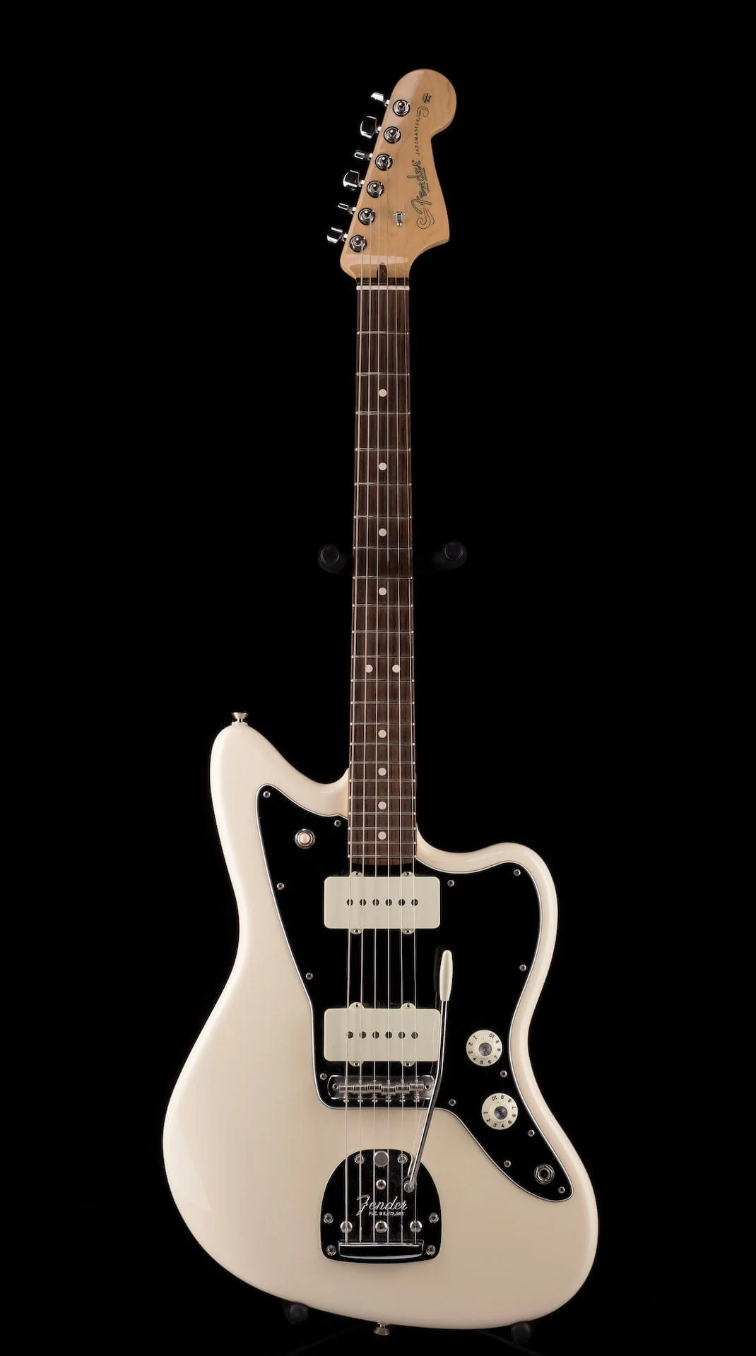 Used 2017 Fender American Professional Jazzmaster Olympic White With OHSC - Image 2
