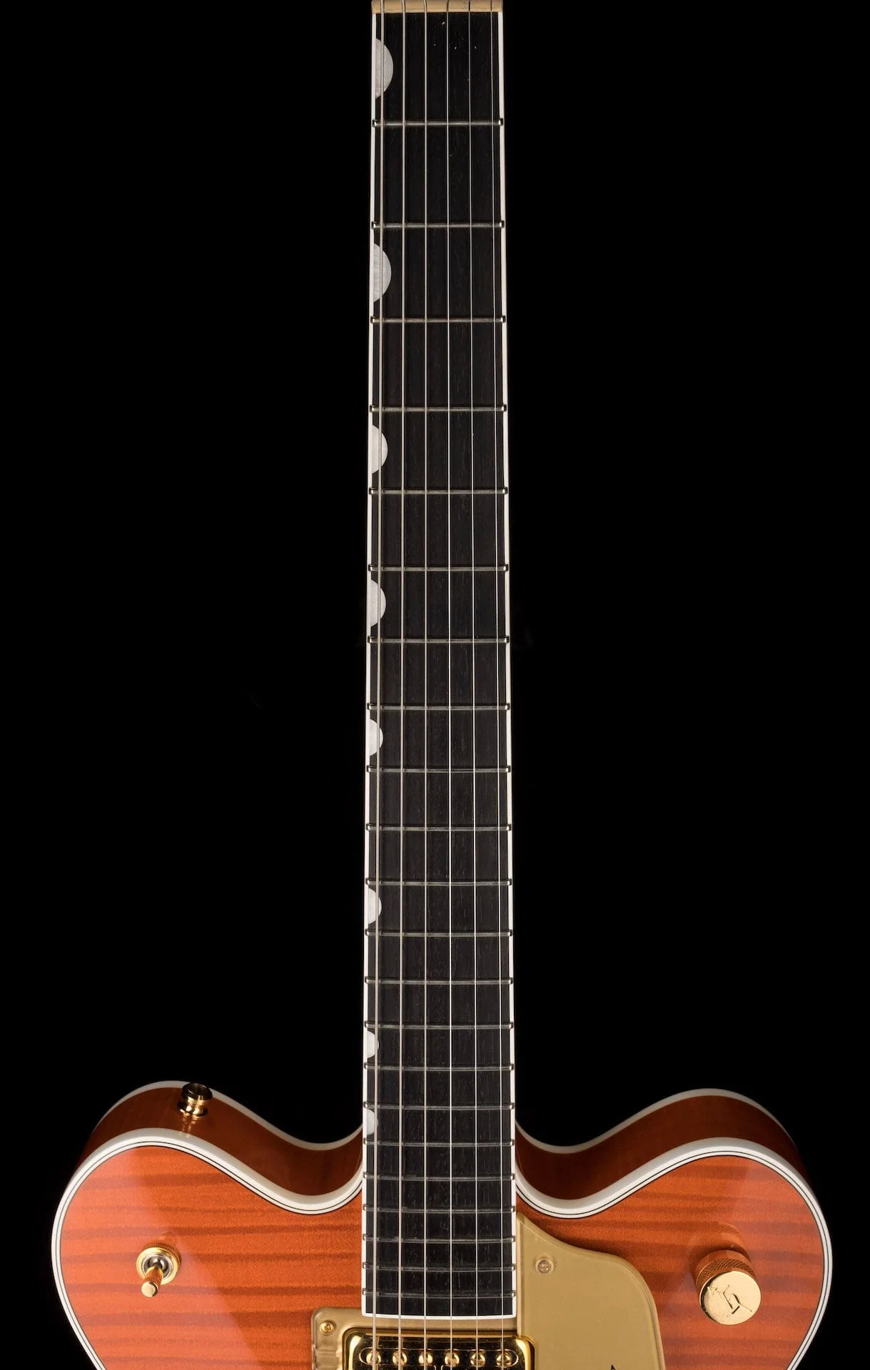 Used 2017 Gretsch G6620TFM Nashville Orange Flame with OHSC - Image 12