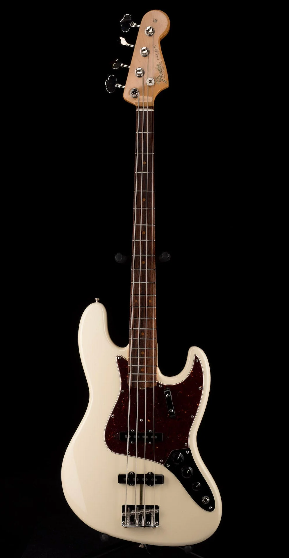 Used 2018 Fender American Original 60's Jazz Bass Olympic White with OHSC - Image 2