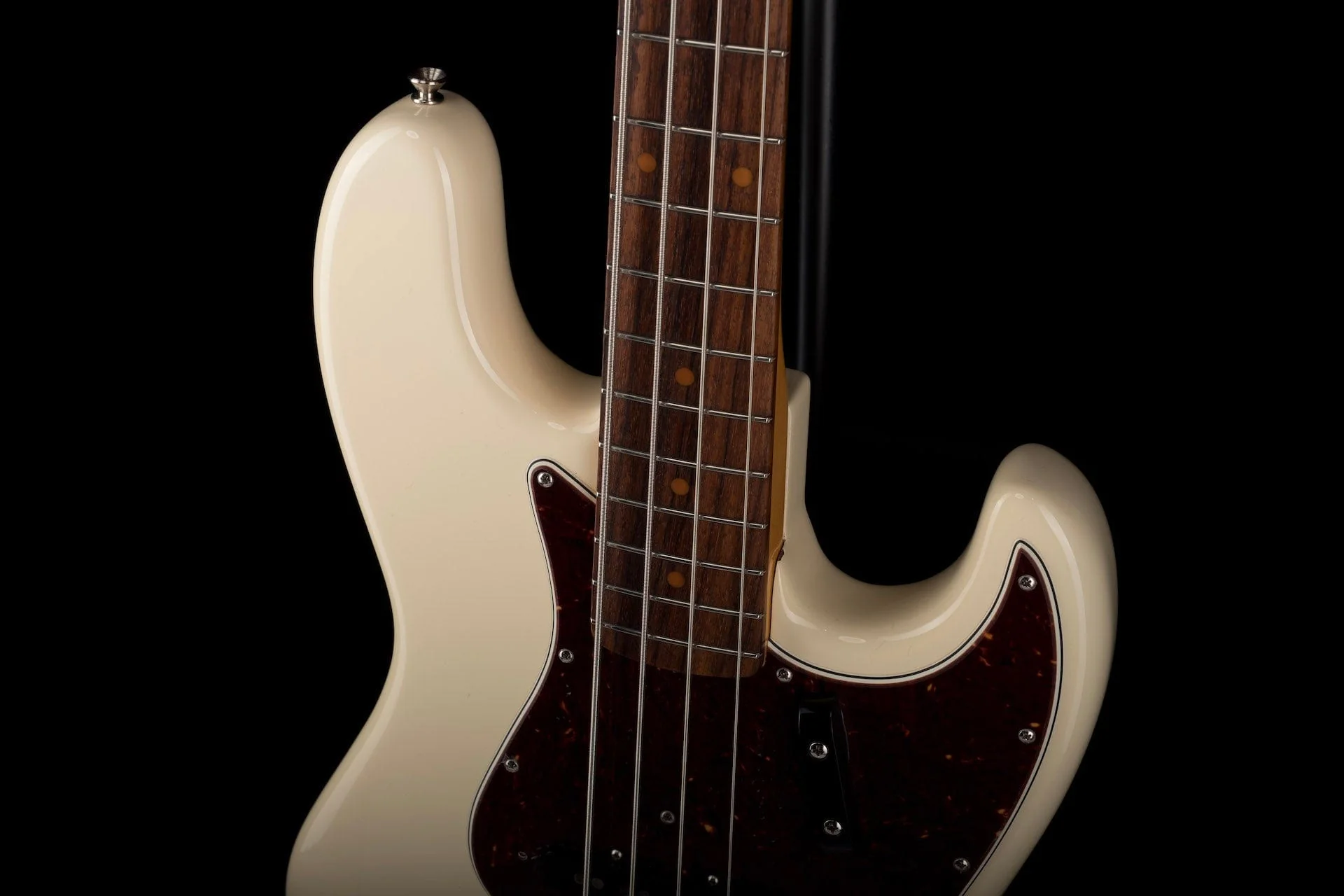 Used 2018 Fender American Original 60's Jazz Bass Olympic White with OHSC - Image 3