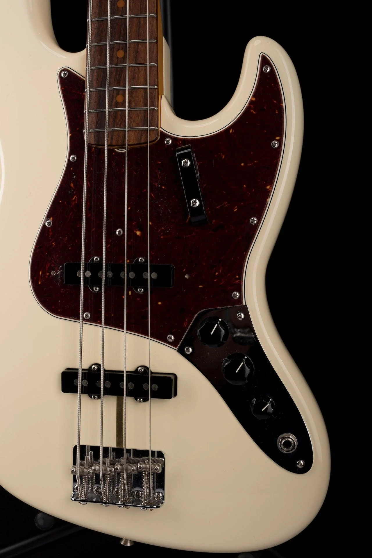 Used 2018 Fender American Original 60's Jazz Bass Olympic White with OHSC - Image 5