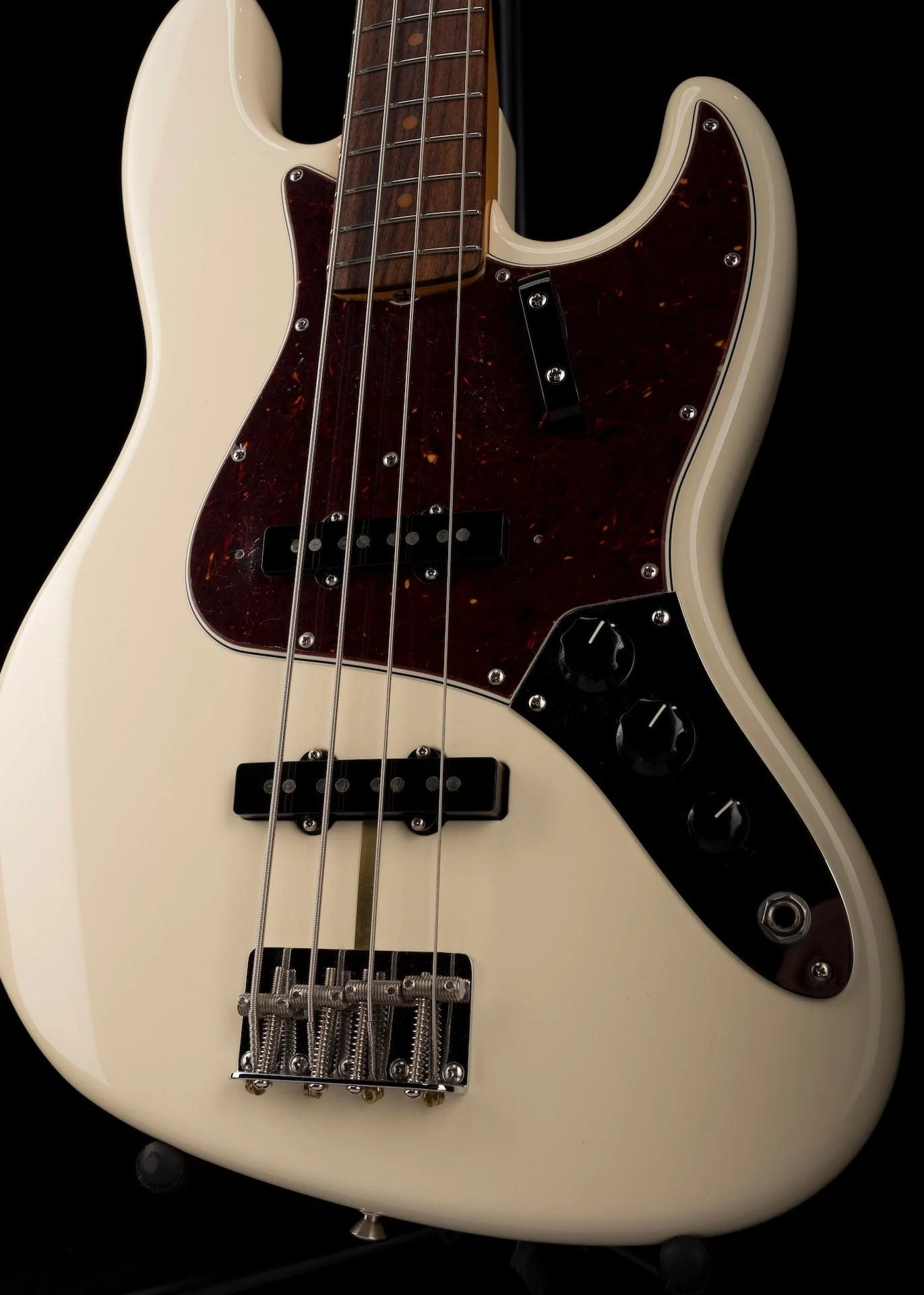 Used 2018 Fender American Original 60's Jazz Bass Olympic White with OHSC - Image 6