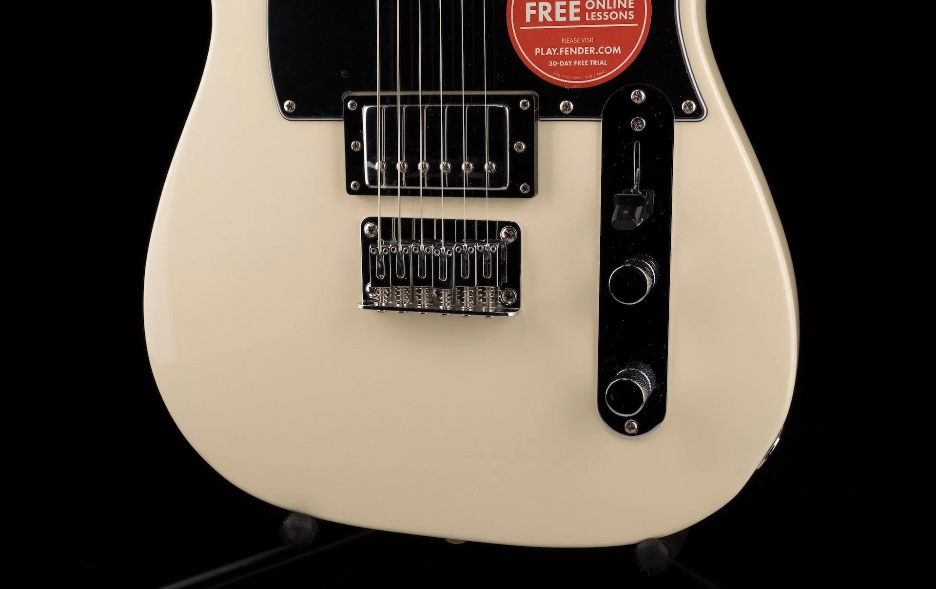 Used 2018 Squier Contemporary Telecaster HH Pearl White Electric Guitar - Image 4