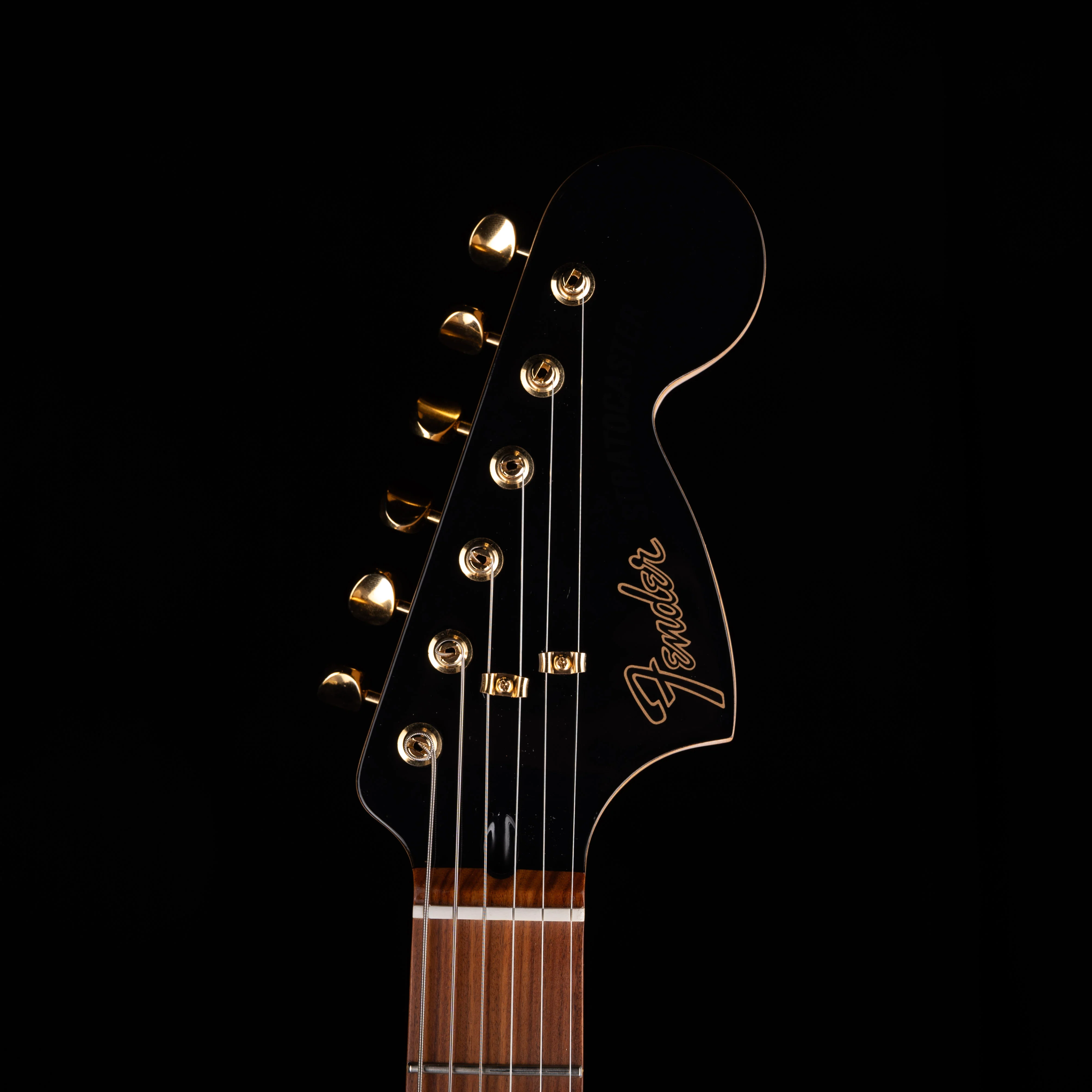 Used 2019 Fender Limited Edition Mahogany Blacktop Stratocaster HHH Olympic White with Case - Image 10