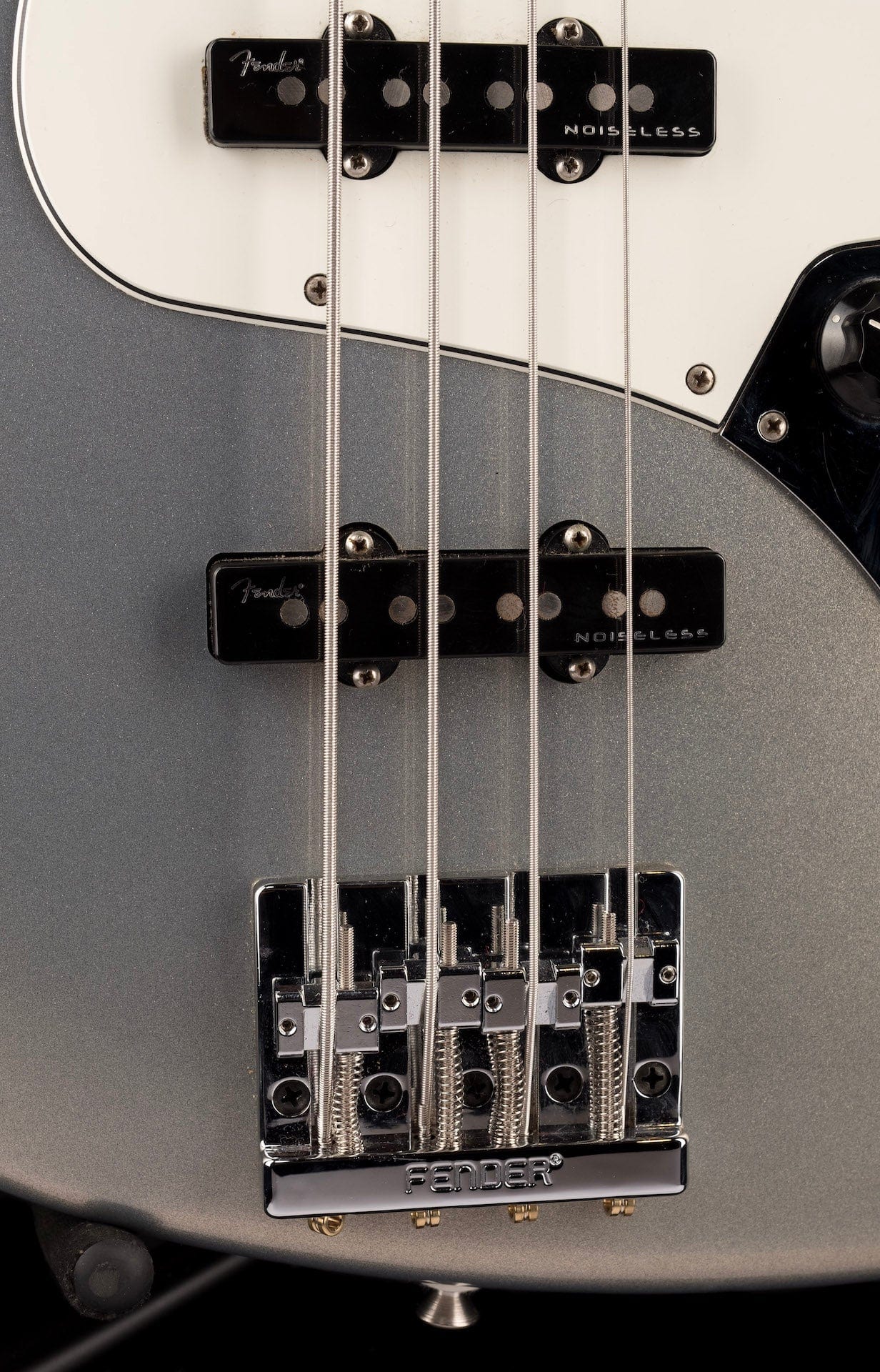 Used 2019 Fender Player Jazz Bass Modded Silver With Gig Bag - Image 9