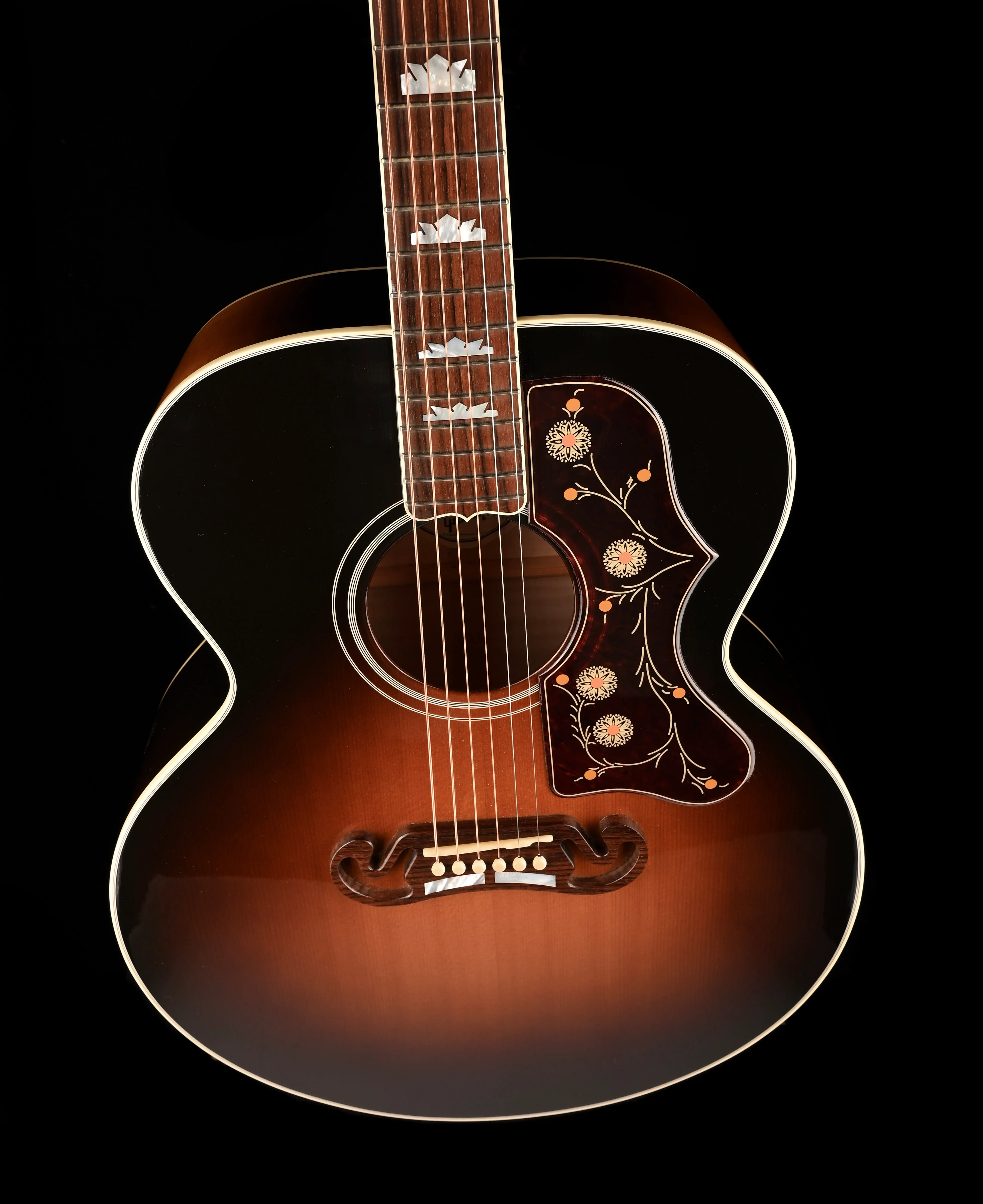 Used 2019 Gibson SJ-200 Standard Vintage Sunburst Acoustic Guitar with OHSC - Image 4