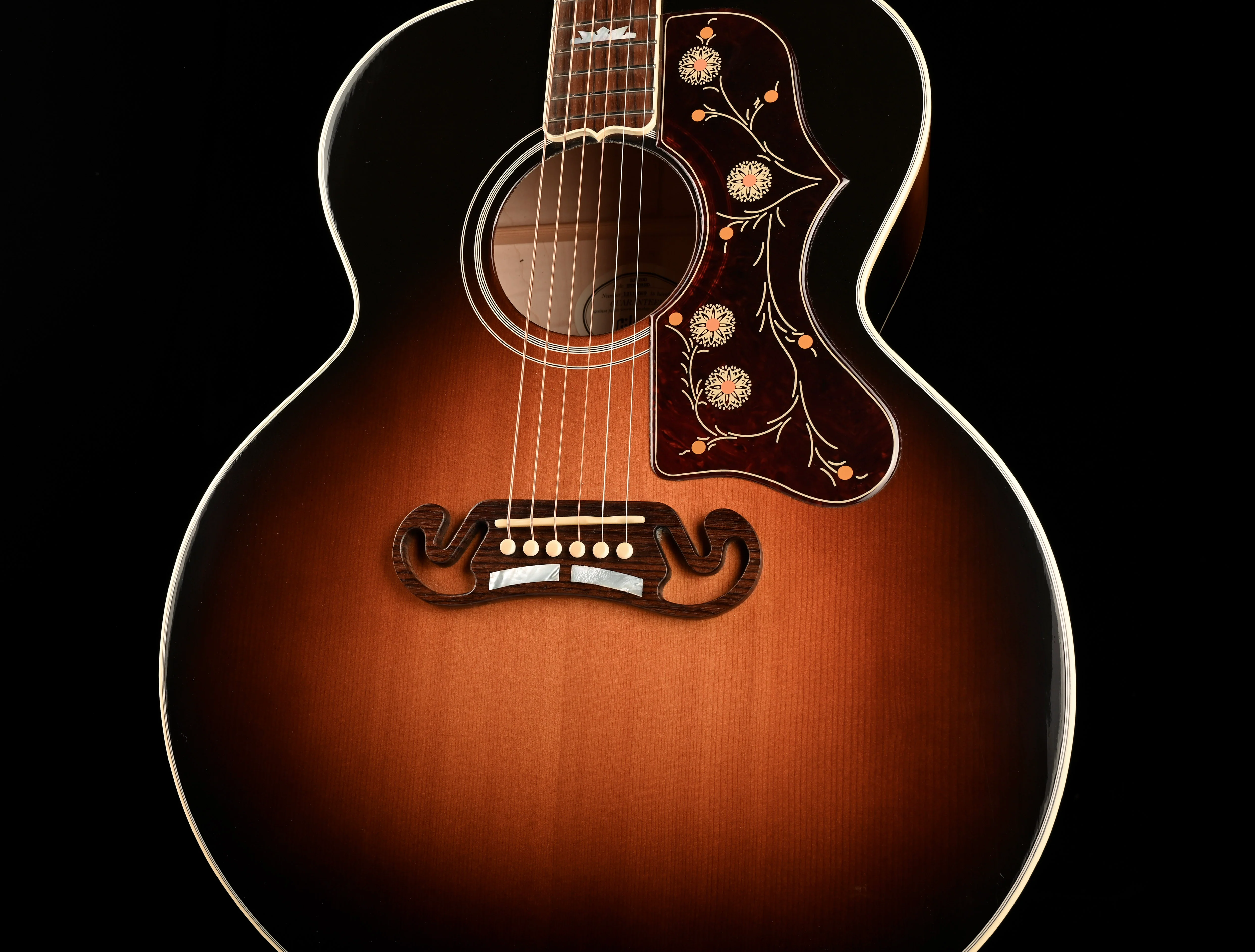 Used 2019 Gibson SJ-200 Standard Vintage Sunburst Acoustic Guitar with OHSC - Image 6