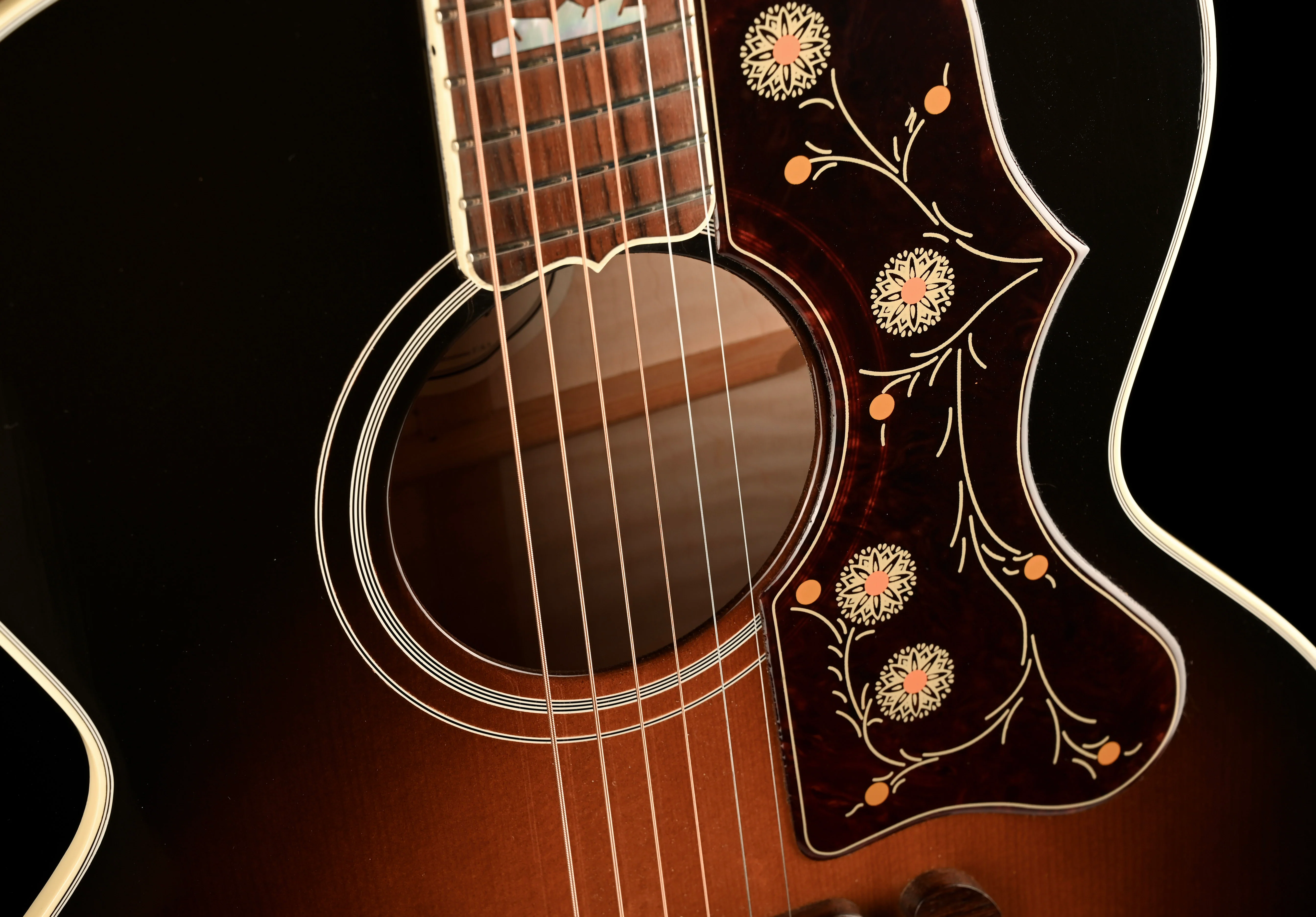Used 2019 Gibson SJ-200 Standard Vintage Sunburst Acoustic Guitar with OHSC - Image 8