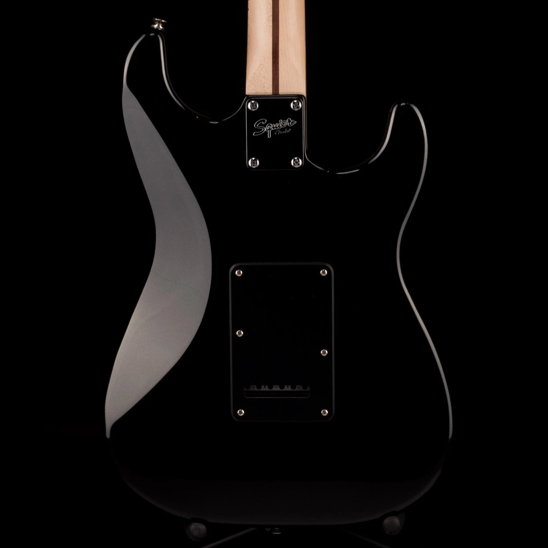 Used 2019 Squier Contemporary Stratocaster HH Left-Handed Black Metallic Electric Guitar - Image 10