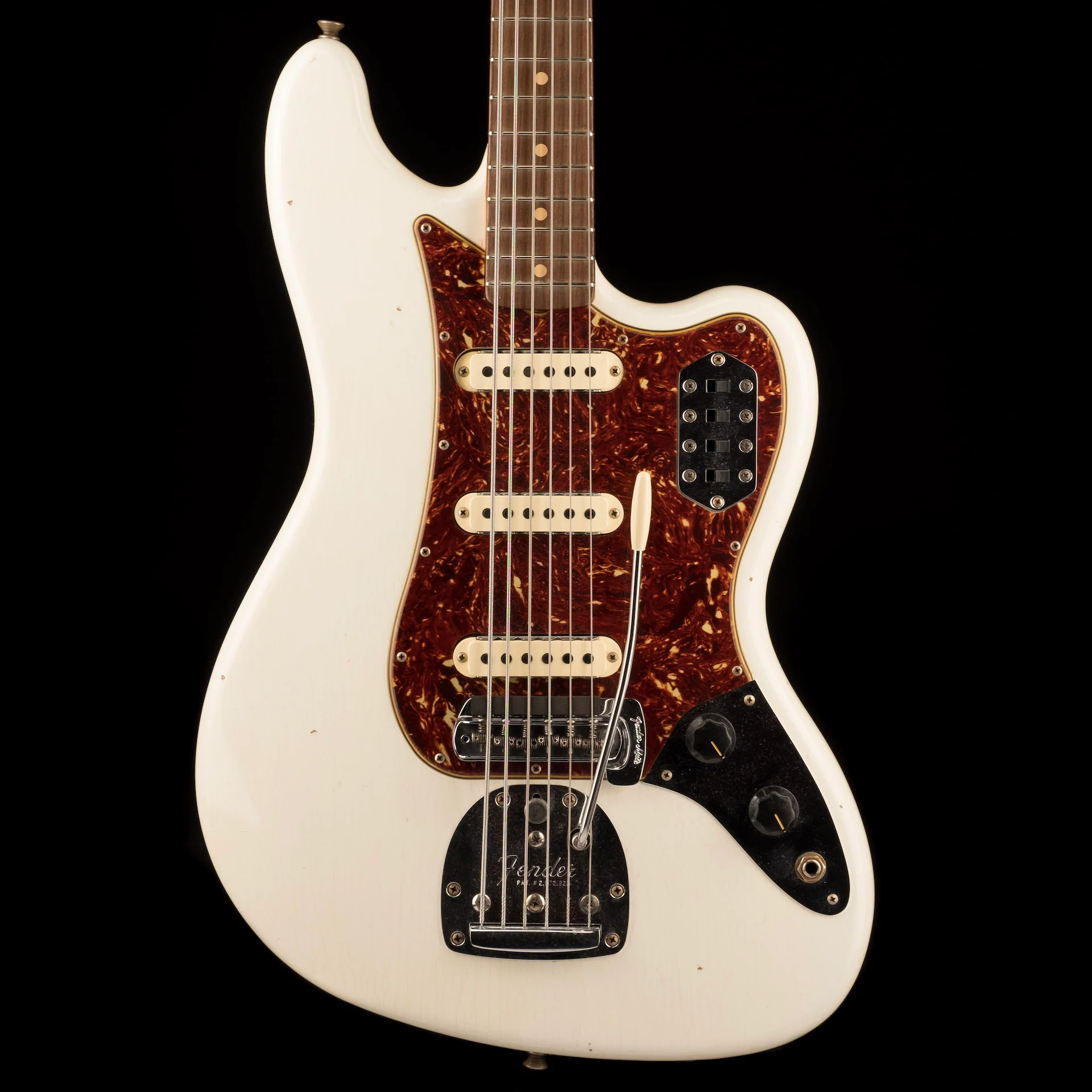 Used '20 Fender Custom Shop Bass VI Journeyman Relic Aged Olympic White w/ OHSC