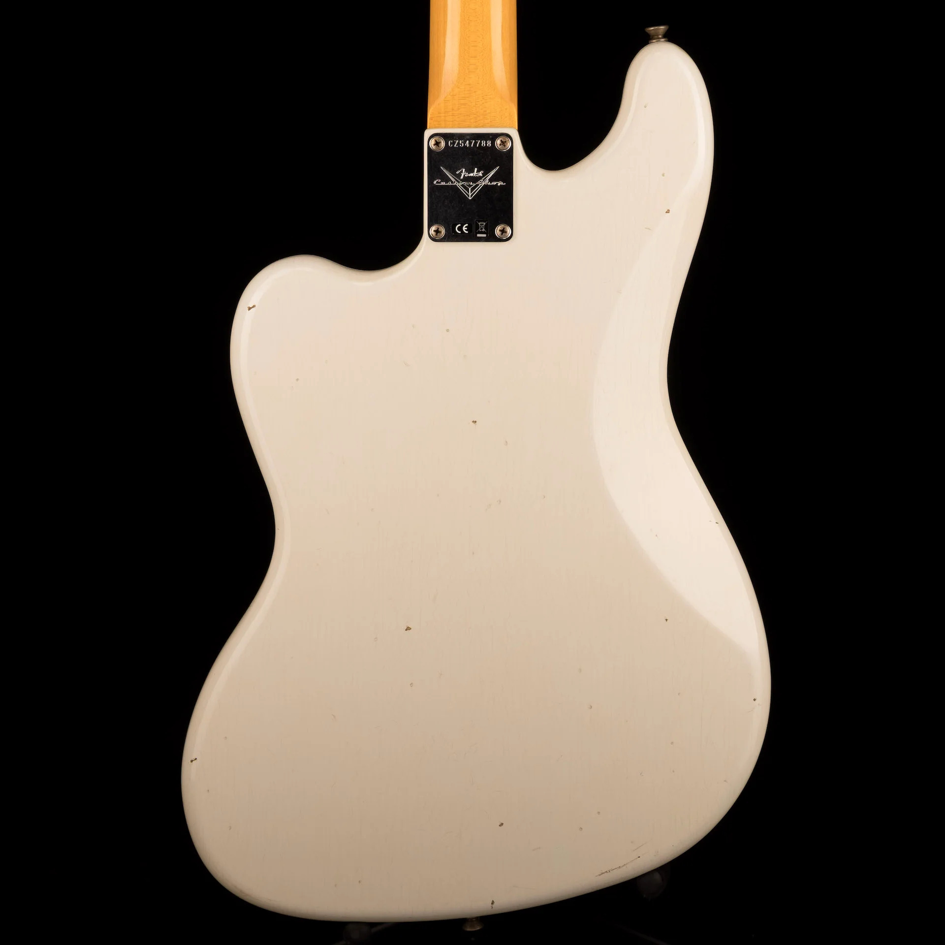 Used '20 Fender Custom Shop Bass VI Journeyman Relic Aged Olympic White w/ OHSC - Image 10