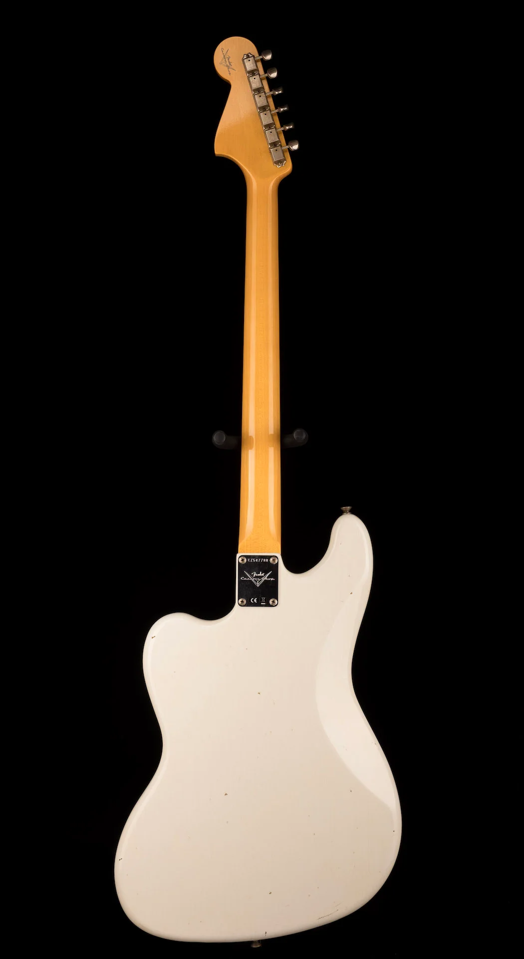 Used '20 Fender Custom Shop Bass VI Journeyman Relic Aged Olympic White w/ OHSC - Image 11