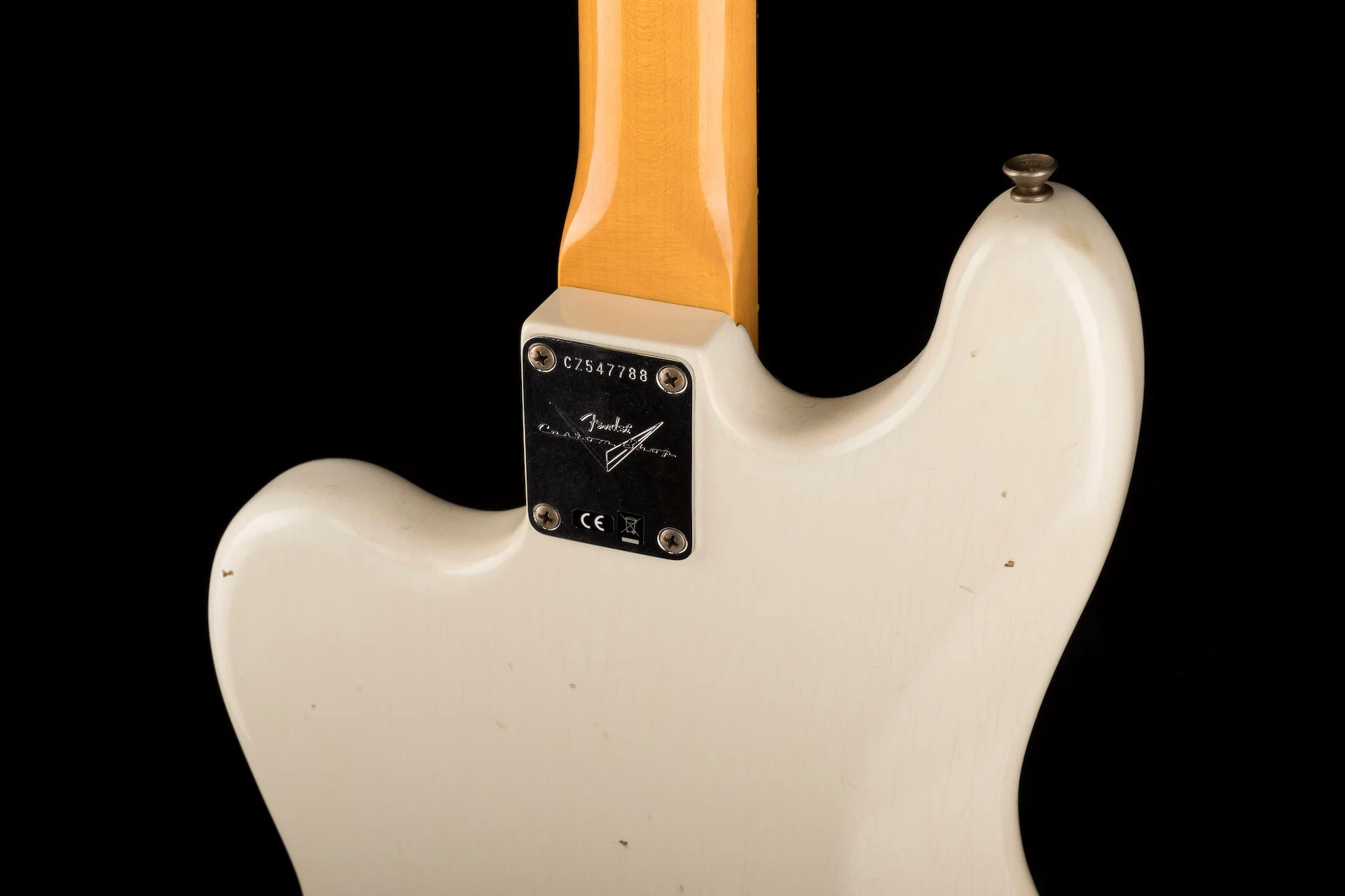 Used '20 Fender Custom Shop Bass VI Journeyman Relic Aged Olympic White w/ OHSC - Image 12