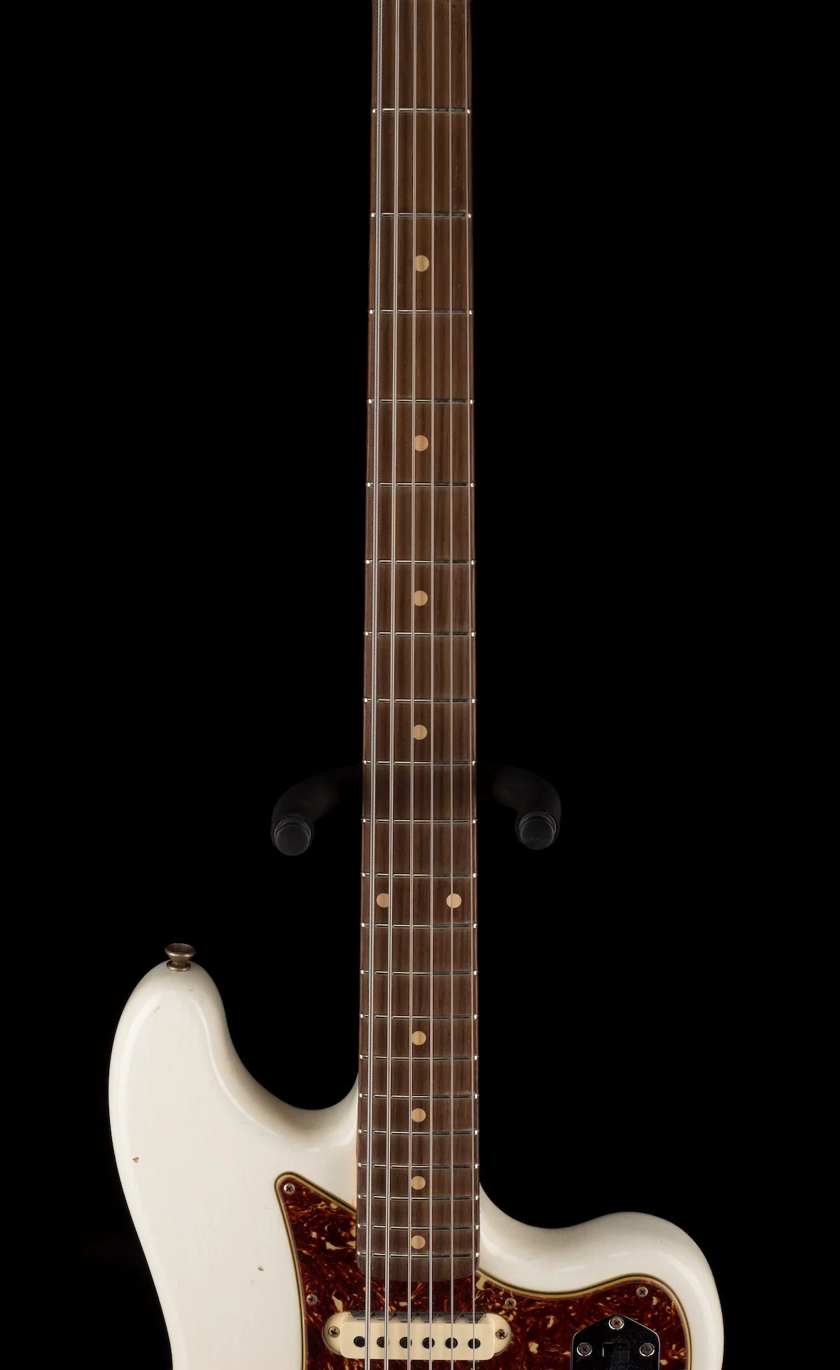 Used '20 Fender Custom Shop Bass VI Journeyman Relic Aged Olympic White w/ OHSC - Image 9