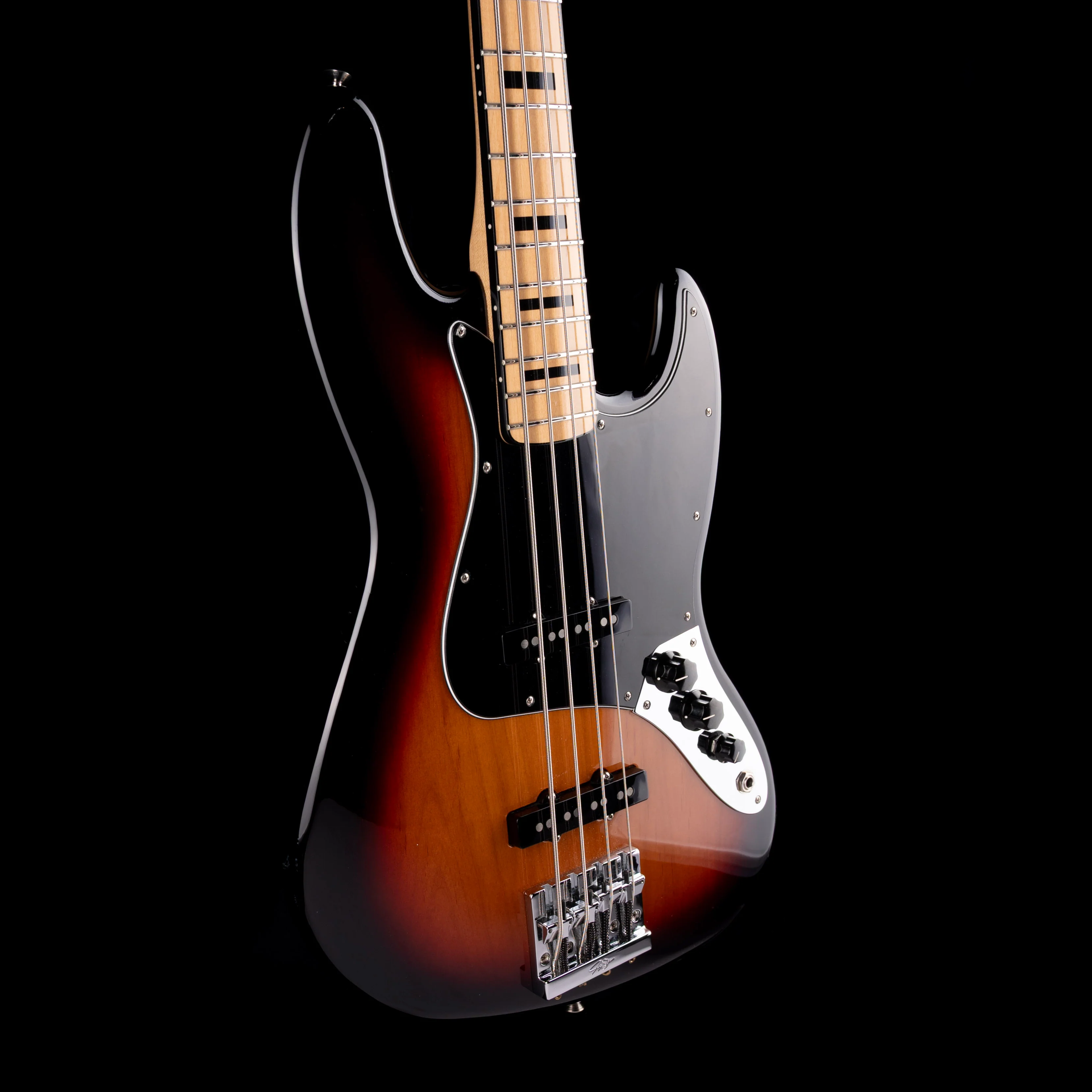 Used 2020 Fender MIM Geddy Lee Jazz Bass 3-Tone Sunburst With Gig Bag - Image 6
