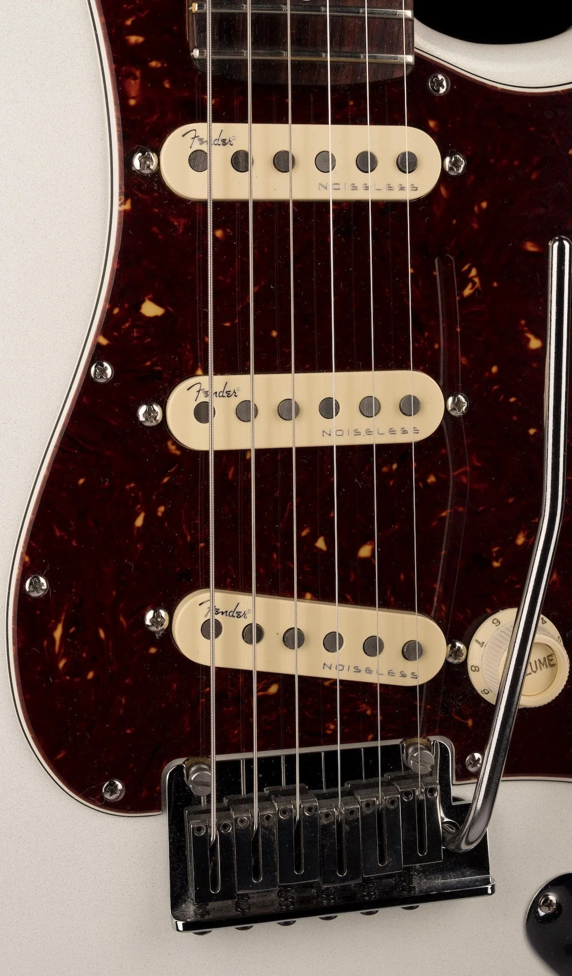 Used 2021 Fender American Ultra Stratocaster Arctic Pearl with OHSC - Image 7
