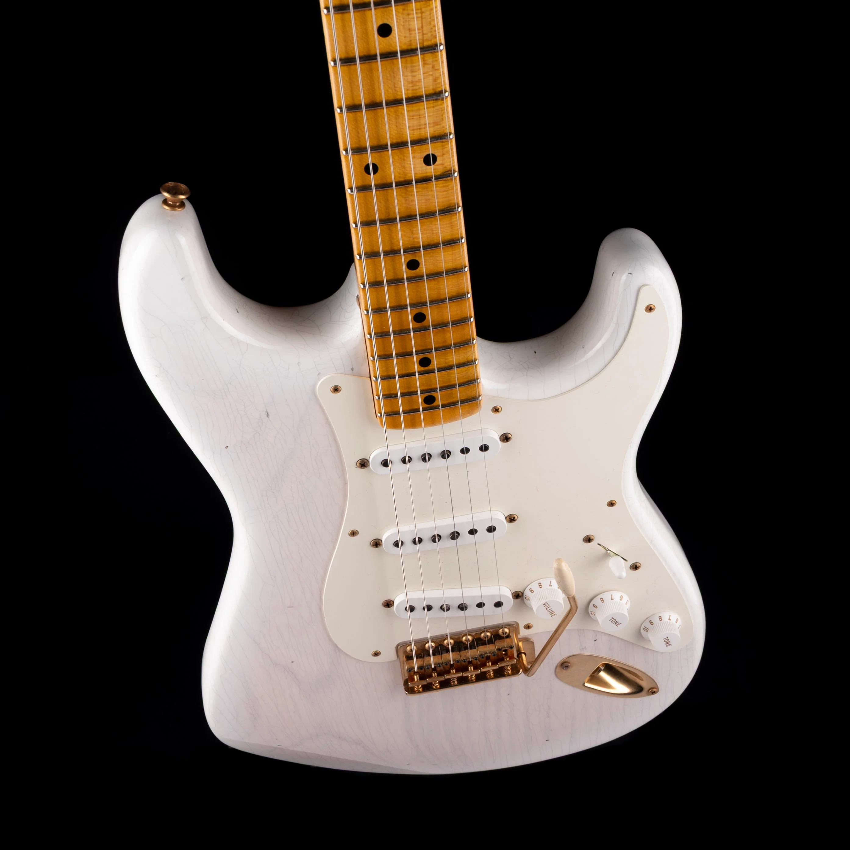 Used 2021 Fender Custom Shop 1958 Stratocaster Journeyman Relic Mary Kaye Blonde with OHSC - Image 3