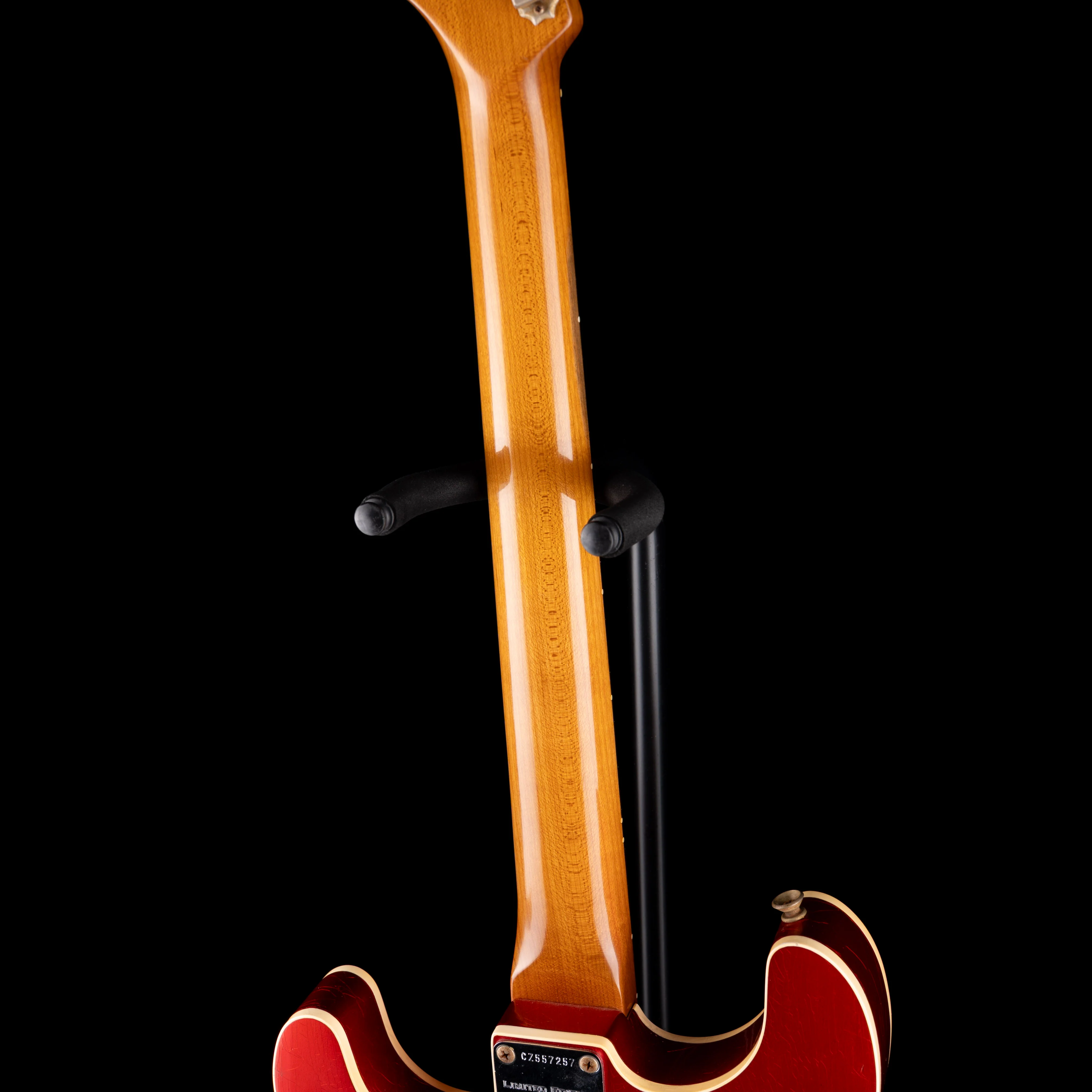 Used 2021 Fender Custom Shop Limited Edition Double-Bound Stratocaster Journeyman Relic Aged Candy Tangerine with Case - Image 12